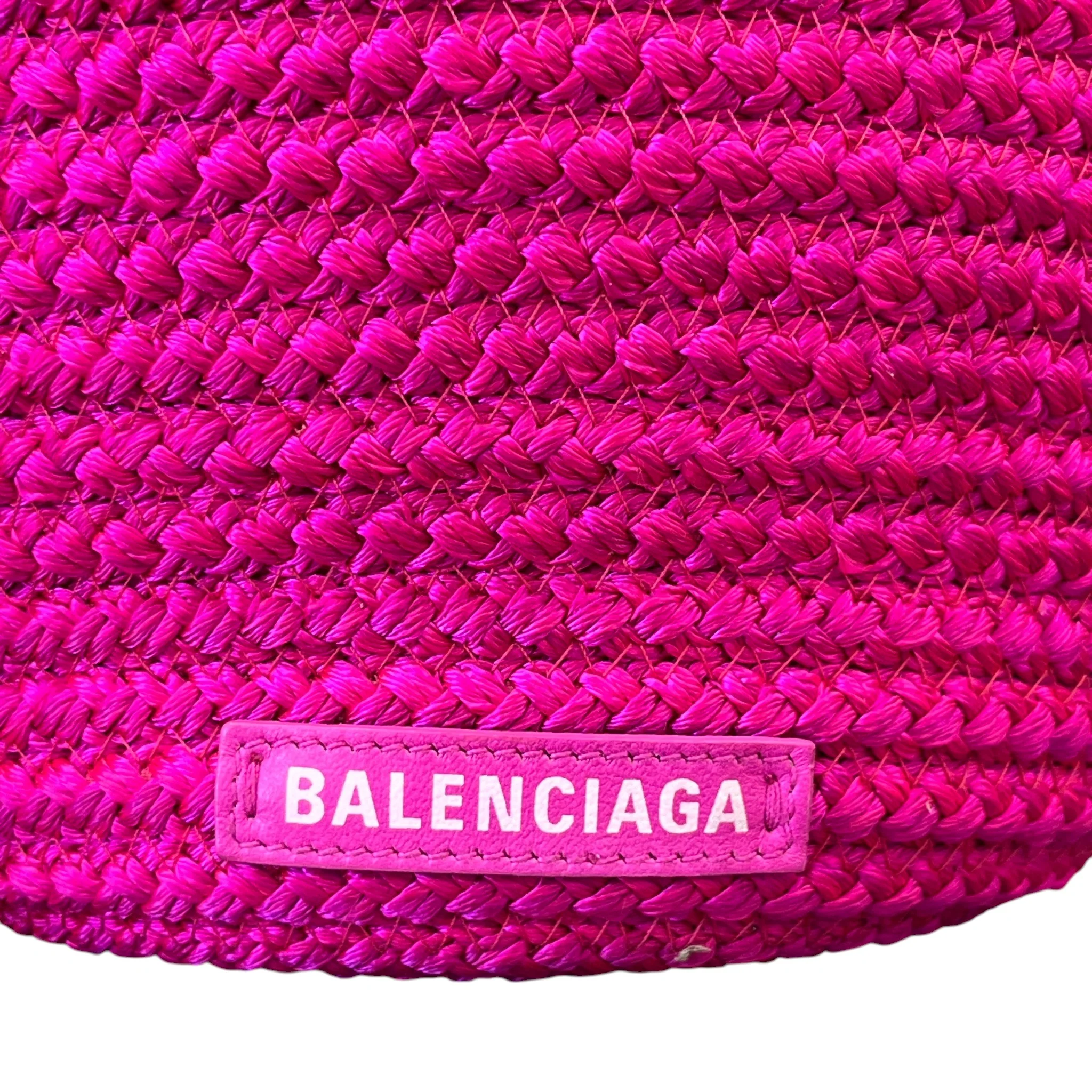 Women's Small Ibiza Basket Bag Pink - Image 4