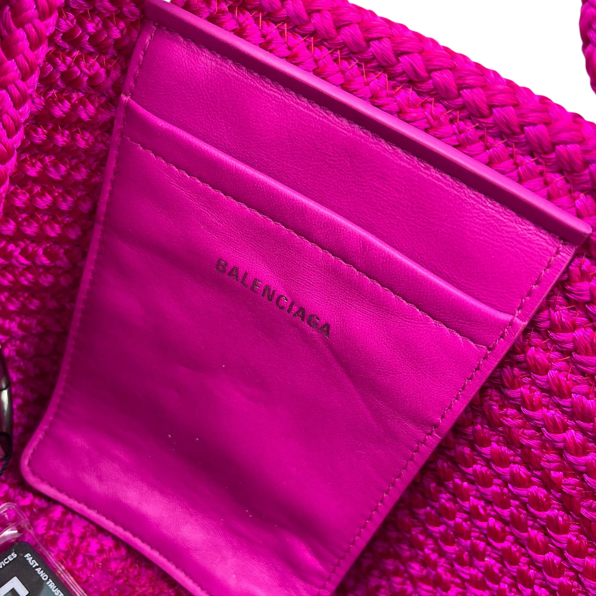 Women's Small Ibiza Basket Bag Pink - Image 9