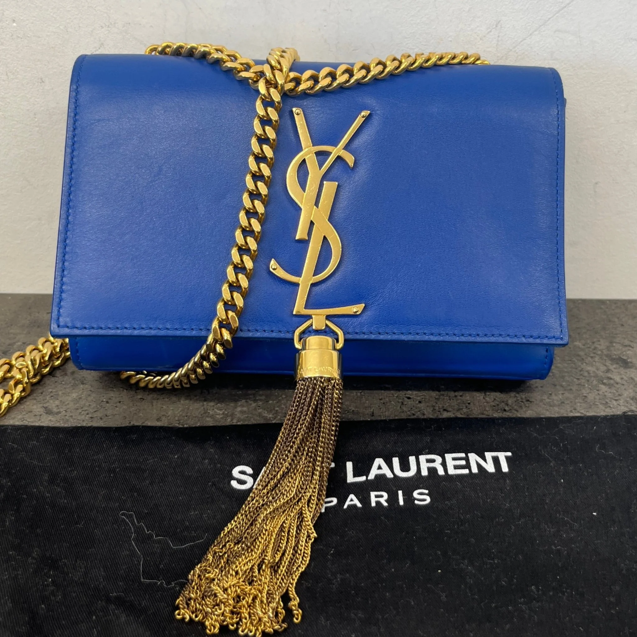 Women's Small Kate Tassel Bag Blue - Image 12