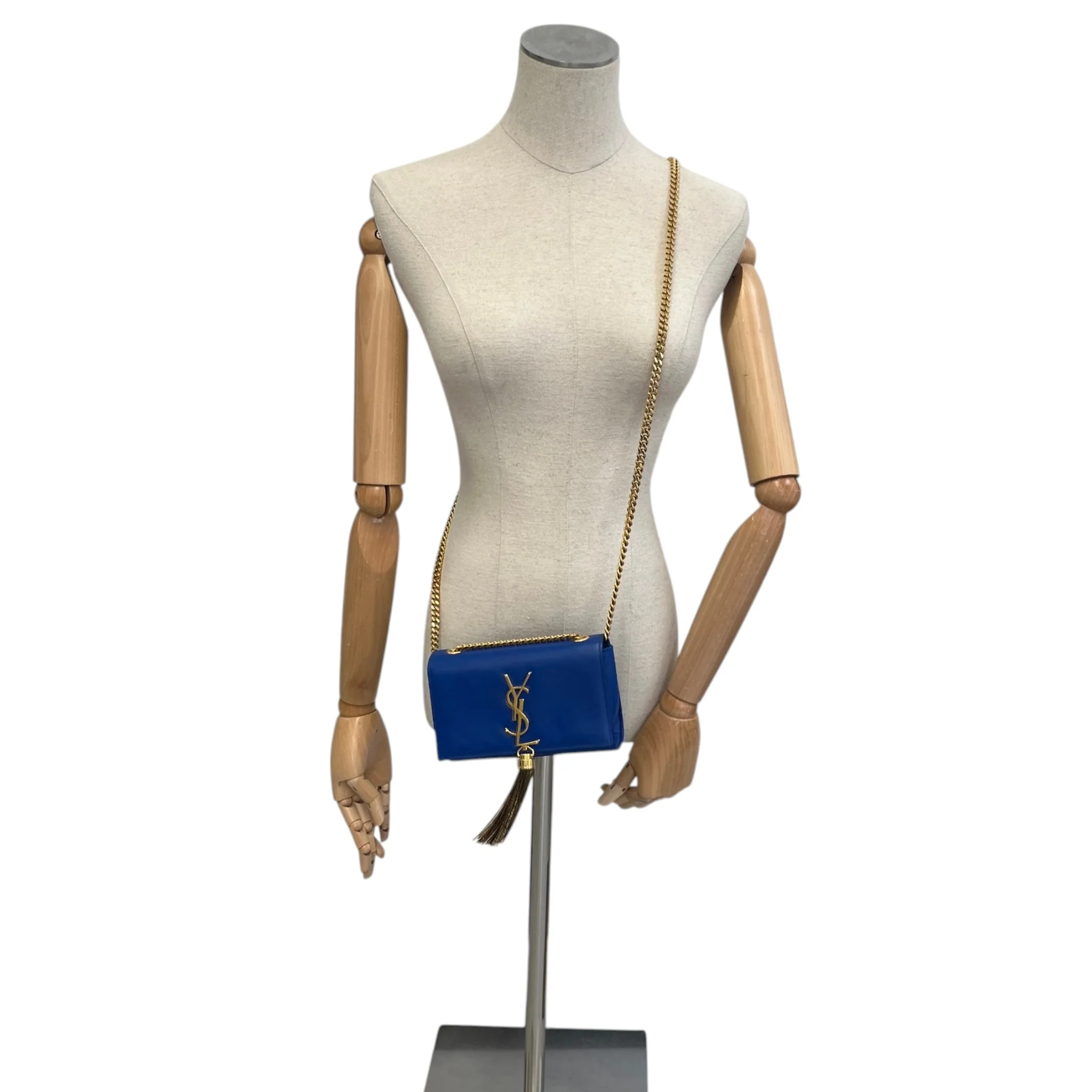 Women's Small Kate Tassel Bag Blue - Image 2