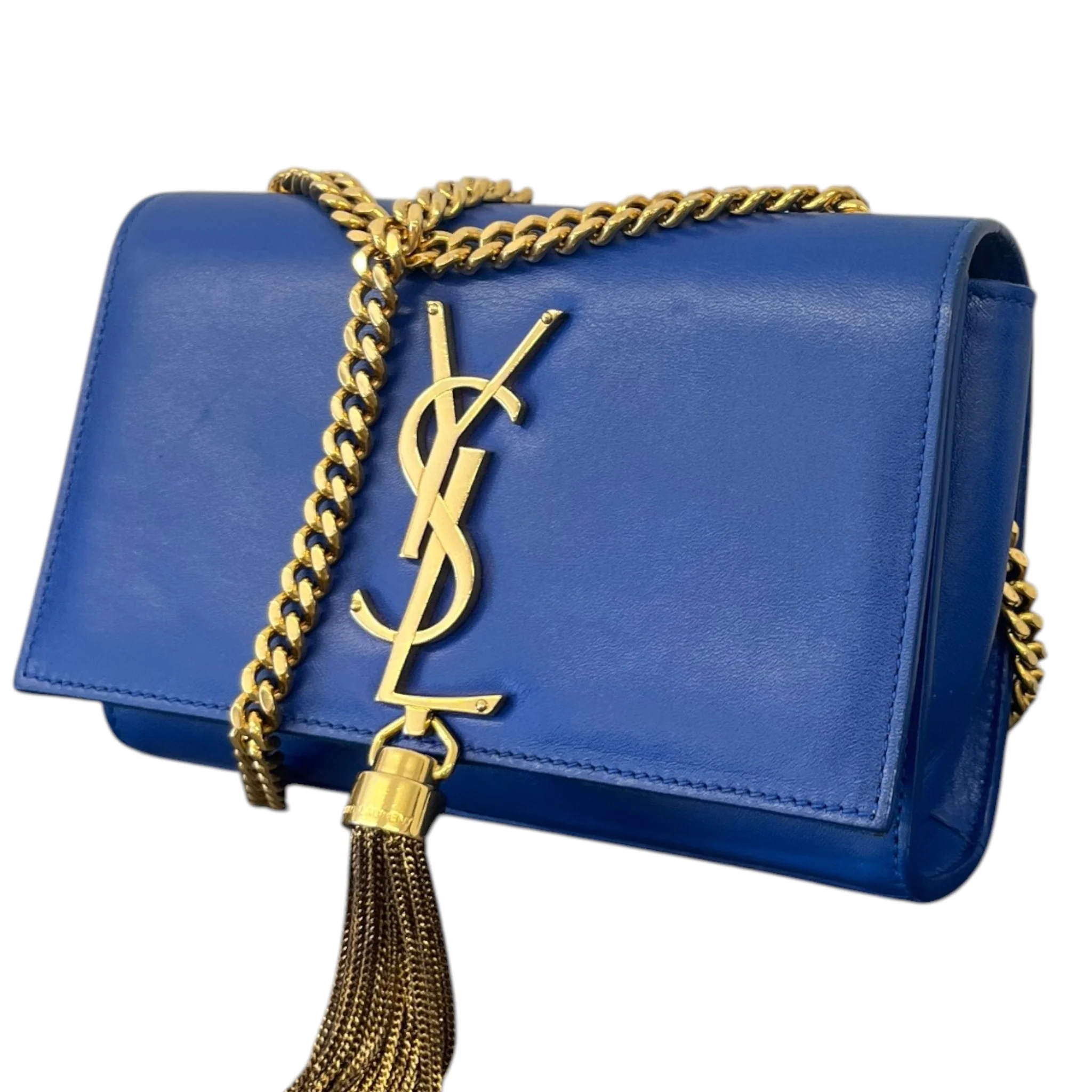 Women's Small Kate Tassel Bag Blue - Image 5