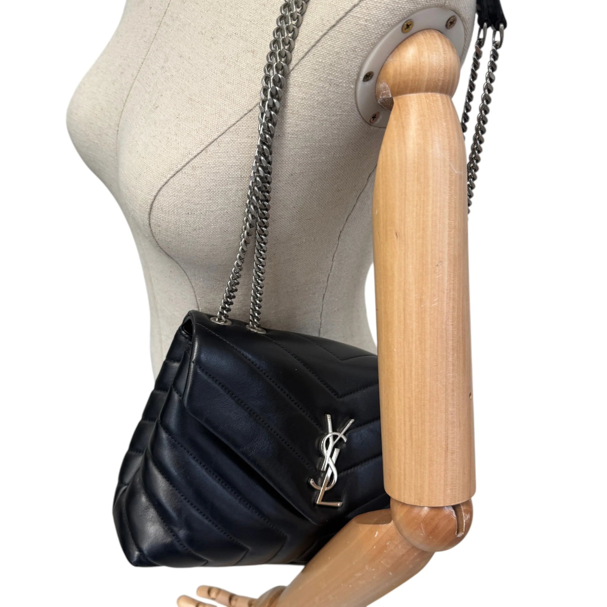 Women's Small Loulou Bag Black - Image 13