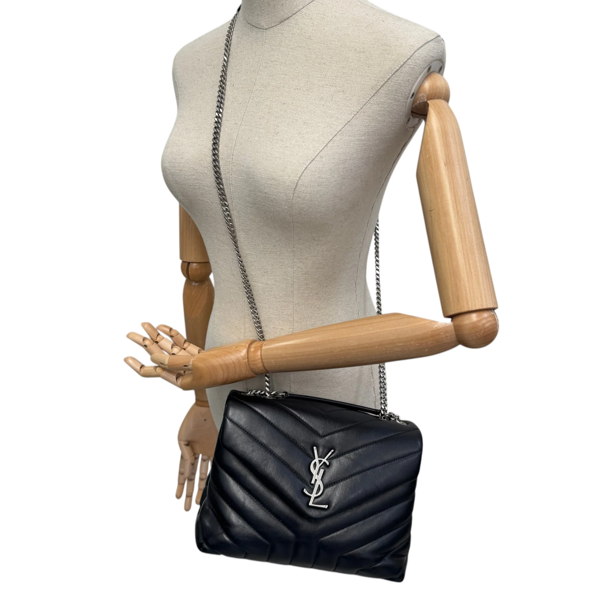 Women's Small Loulou Bag Black - Image 2
