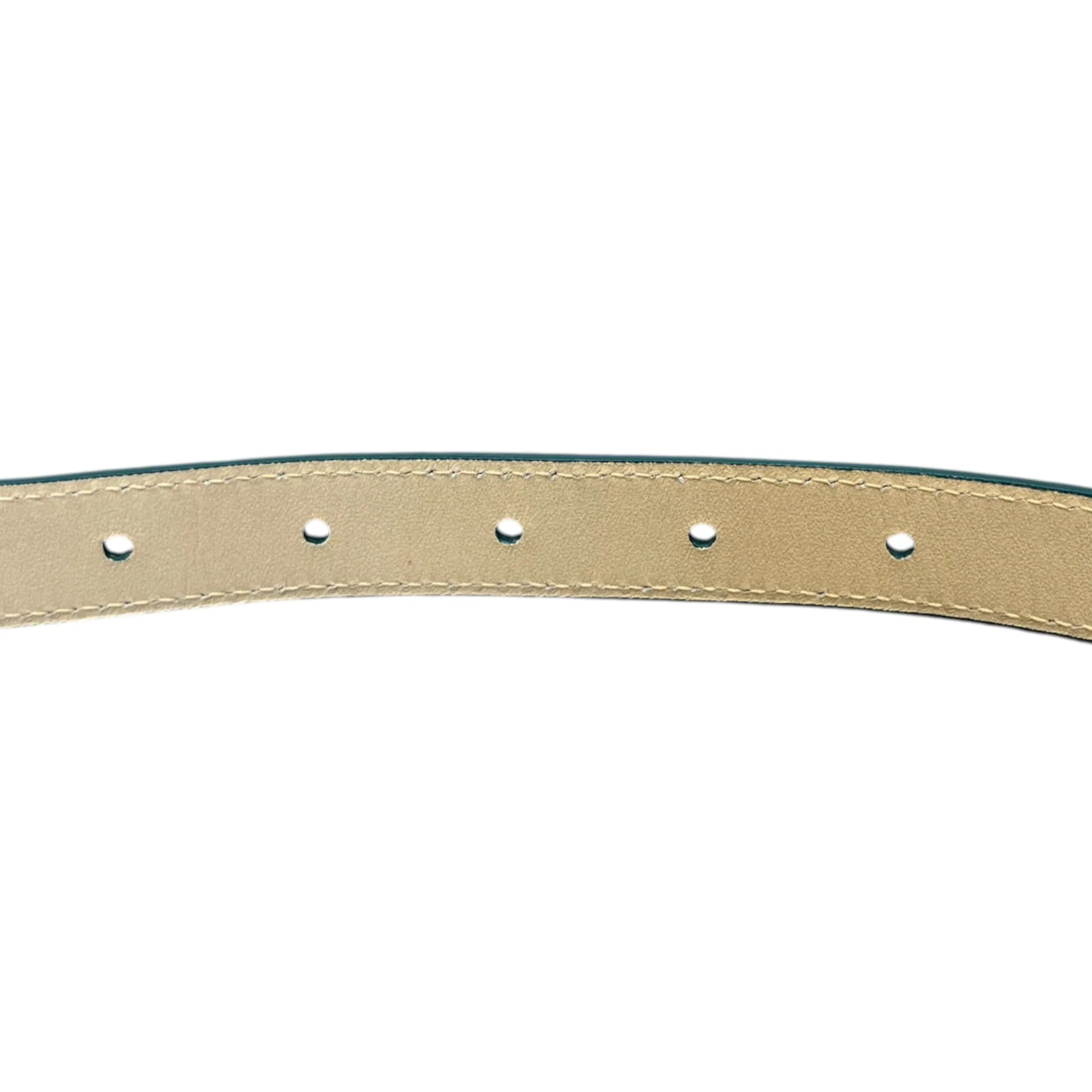Women's Snake Skin Thin Belt Blue Size Waist 30" - Image 6