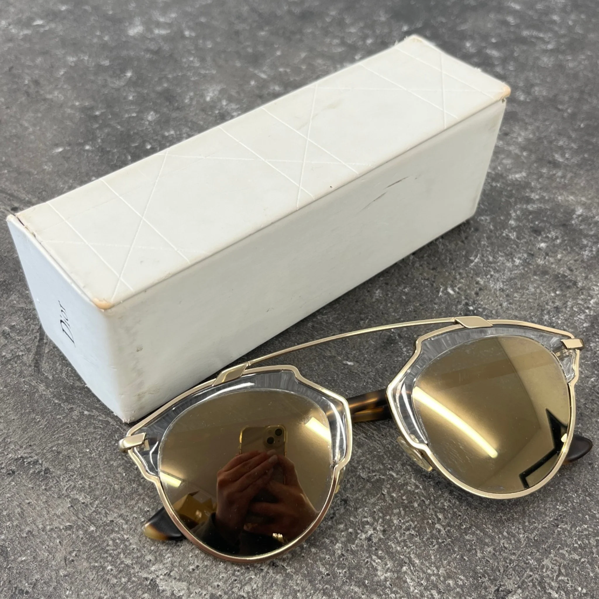 Women's So Real Sunglasses Gold - Image 8