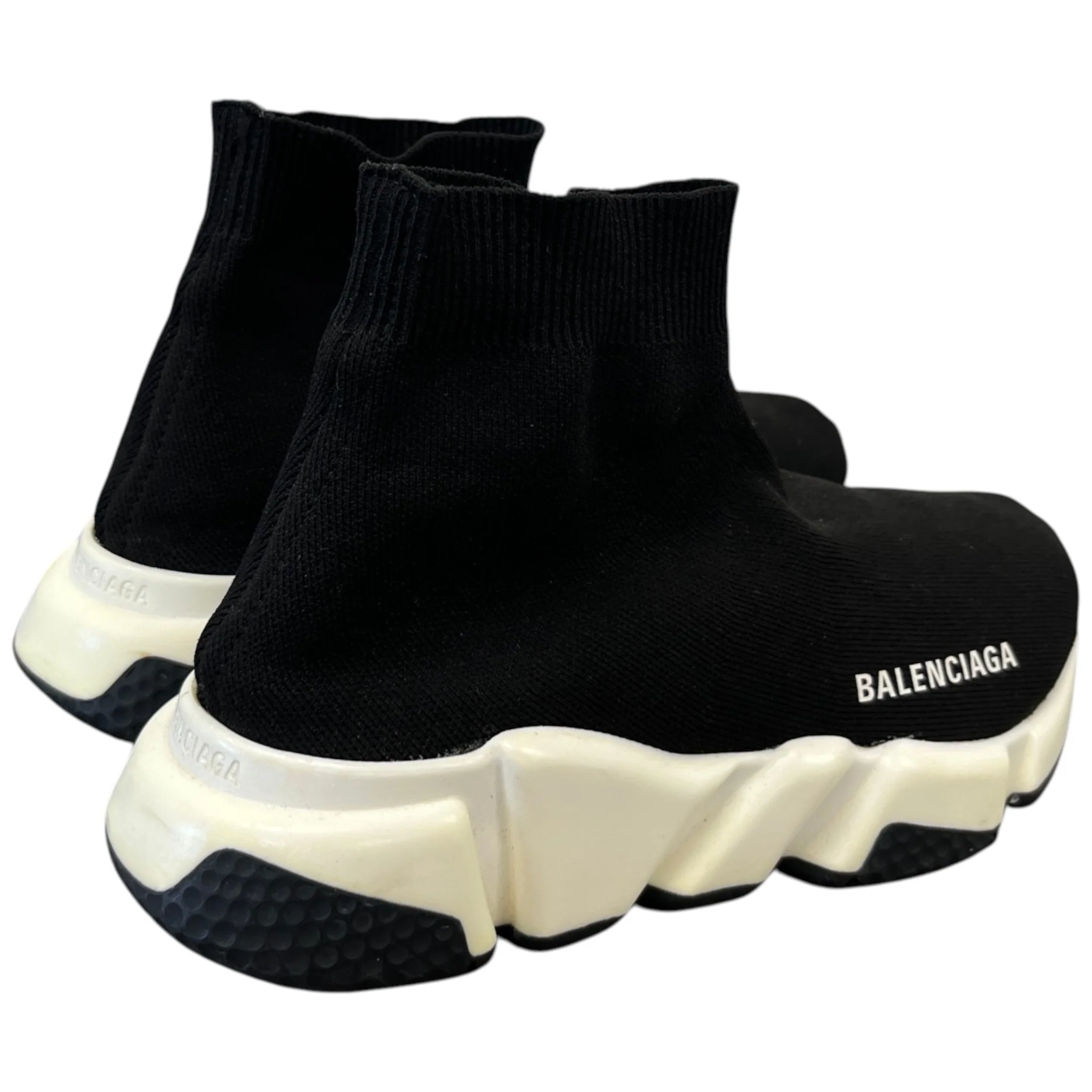 Women's Sock Runners High Trainers Black Size EU 36 / UK 3 - Image 8
