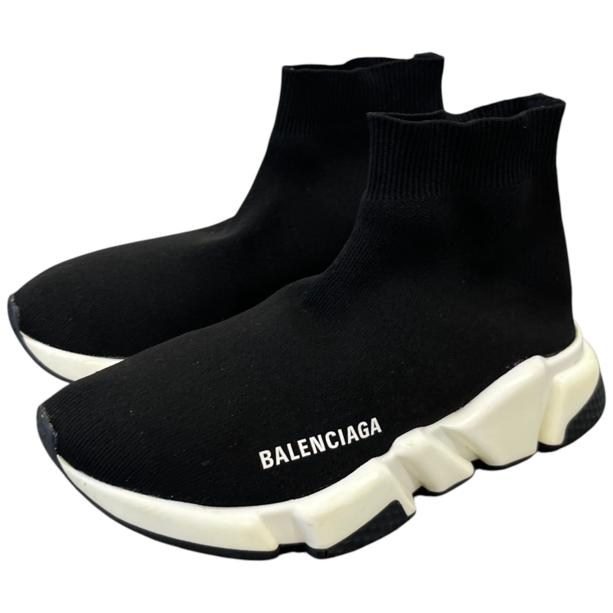 Women's Sock Runners High Trainers Black Size EU 36 / UK 3 - Image 9
