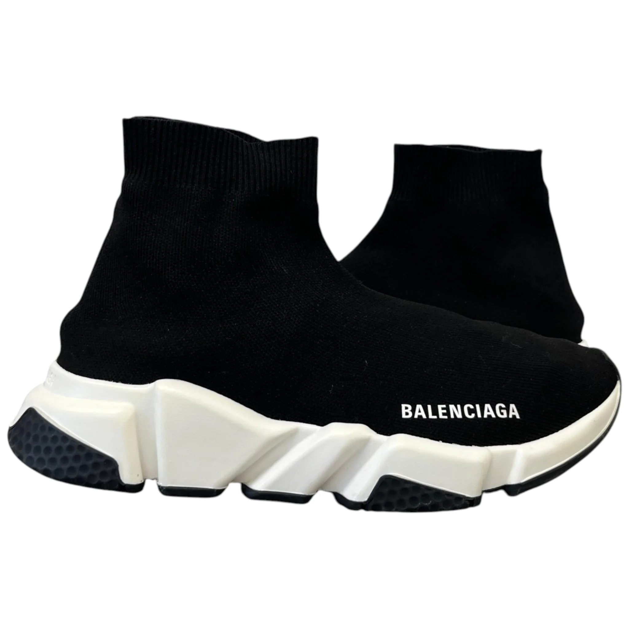 Women's Sock Runners High Trainers Black Size EU 38 / UK 5 - Image 3