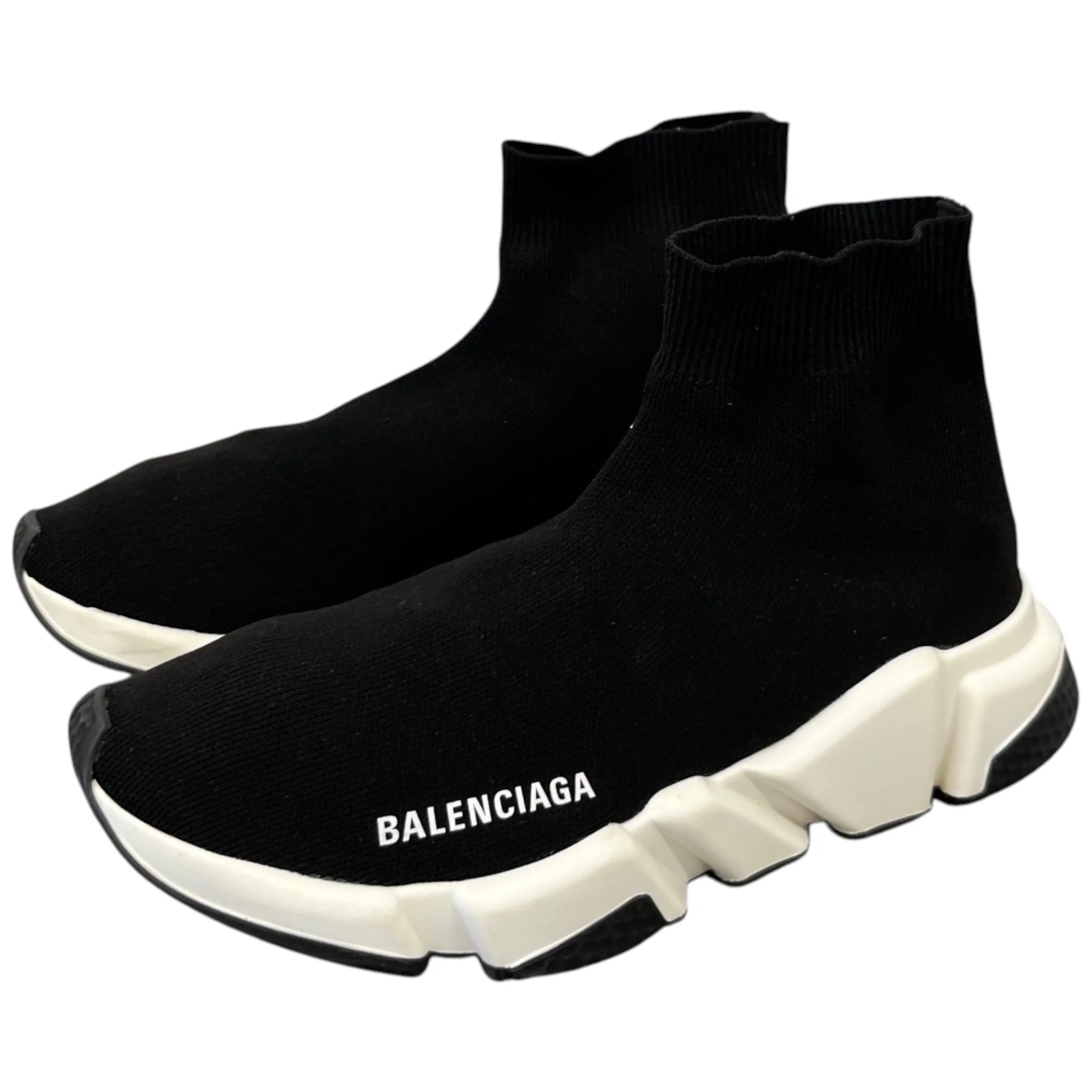 Women's Sock Runners High Trainers Black Size EU 38 / UK 5 - Image 9
