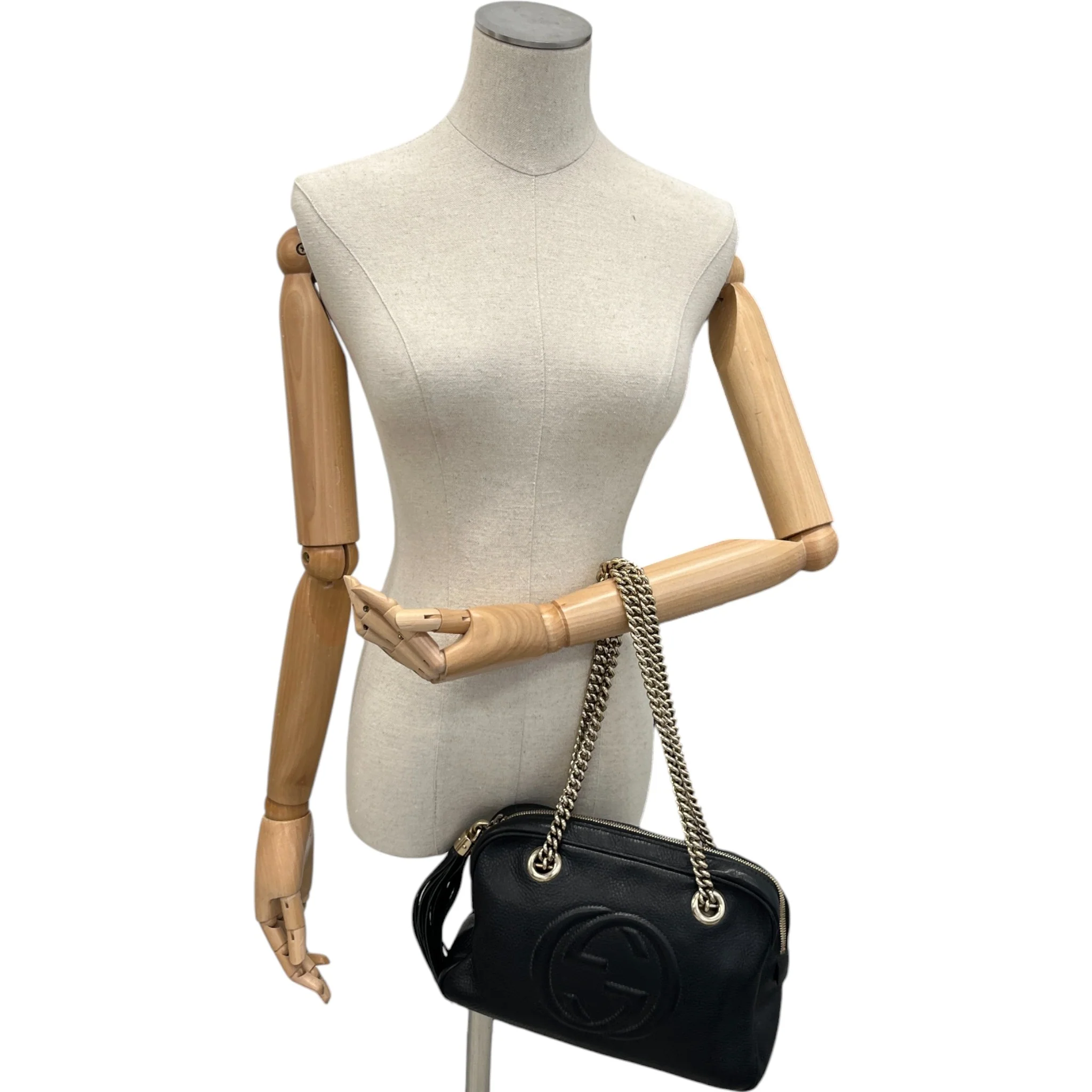 Women's Soho Chain Shoulder Bag Black - Image 2