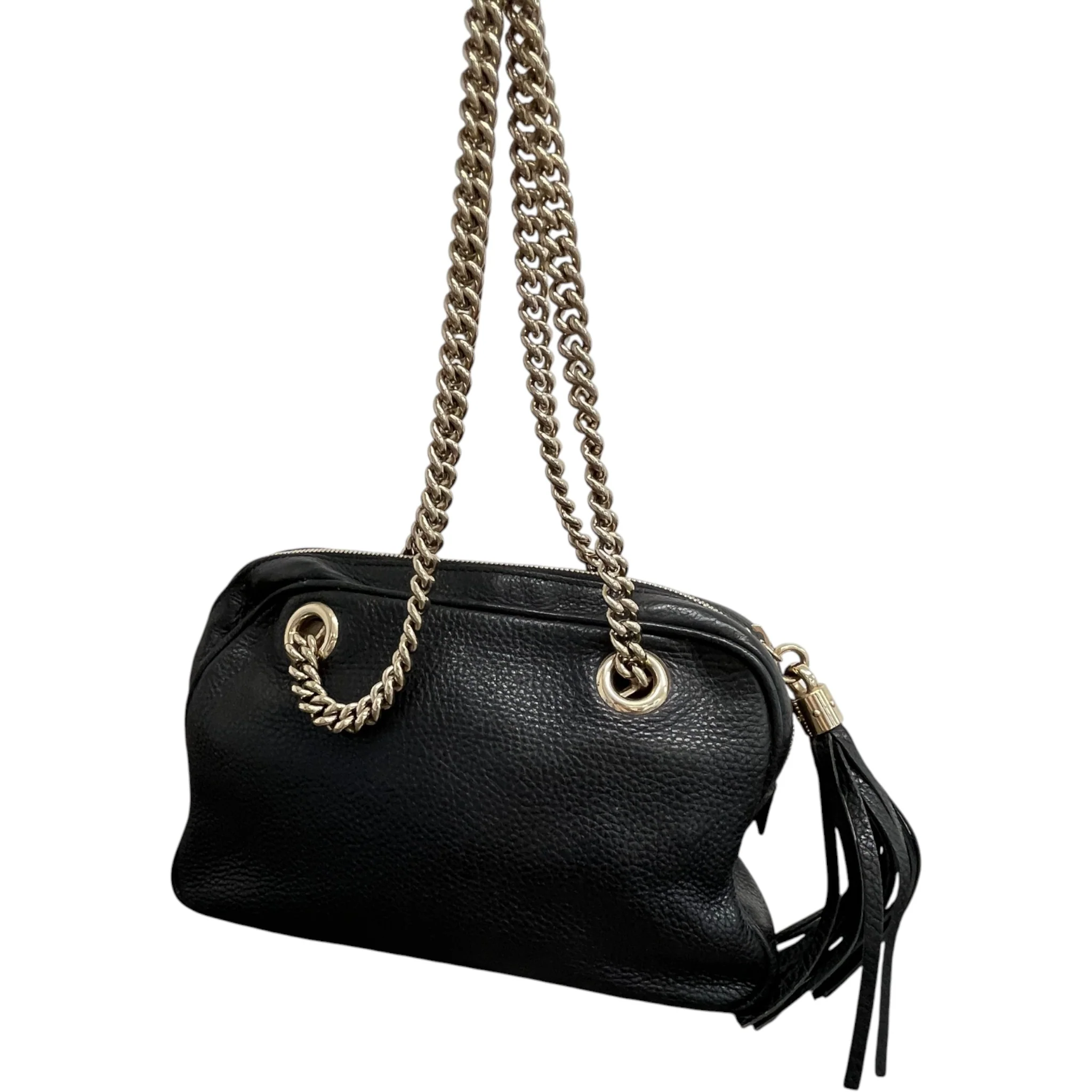 Women's Soho Chain Shoulder Bag Black - Image 8