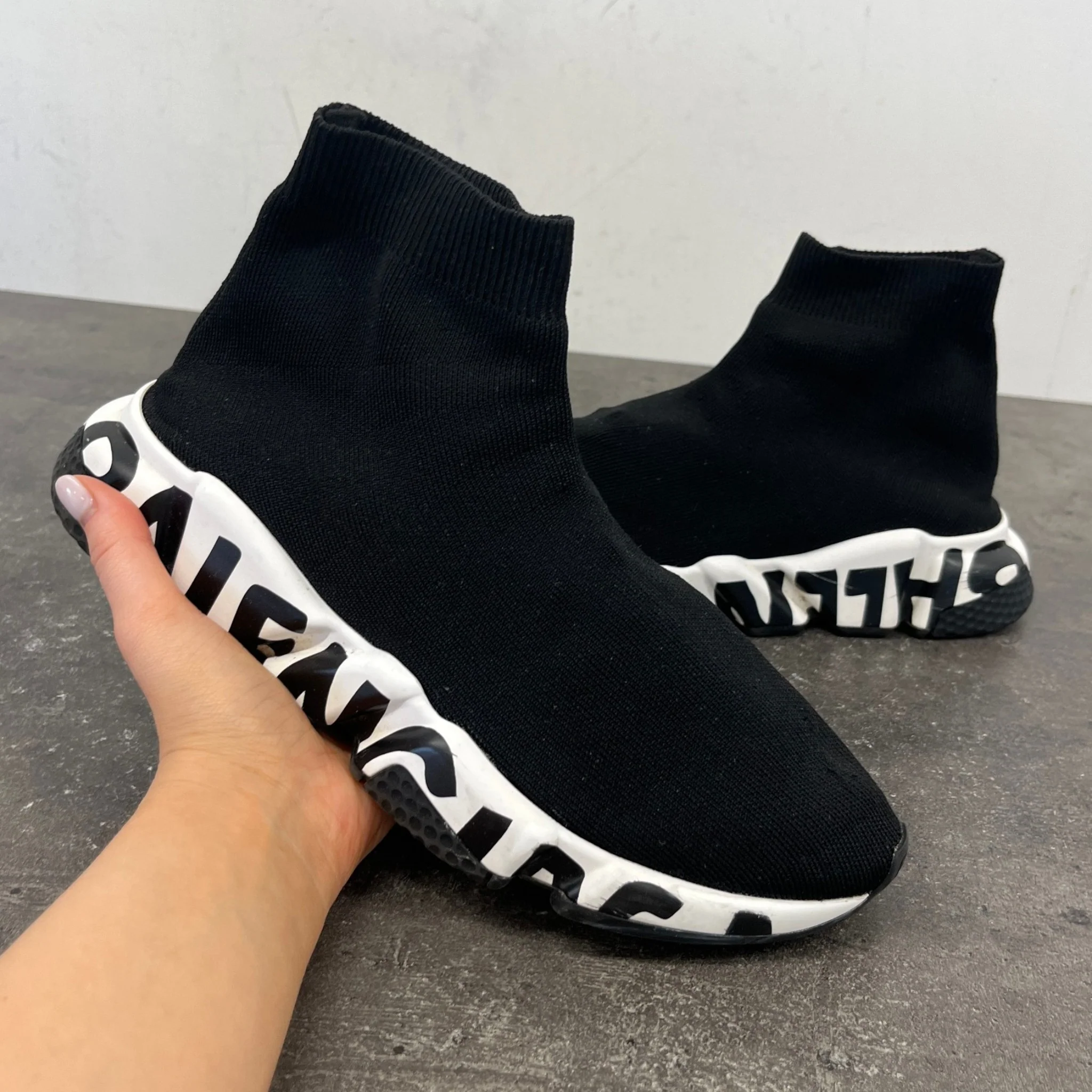 Women's Speed Sock High Trainers Black Size EU 40 / UK 7 - Image 11