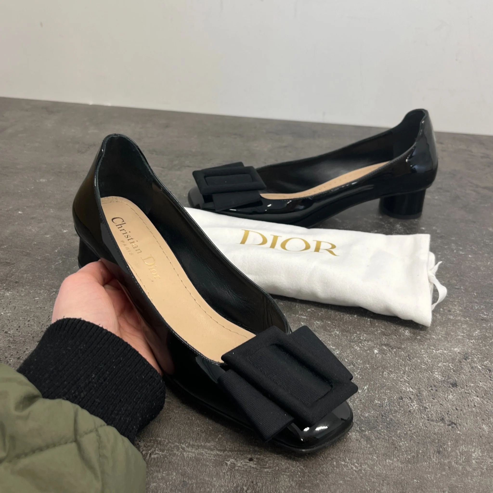 Women's Square Toe Buckle Mules Black Size EU 35 / UK 2 - Image 11
