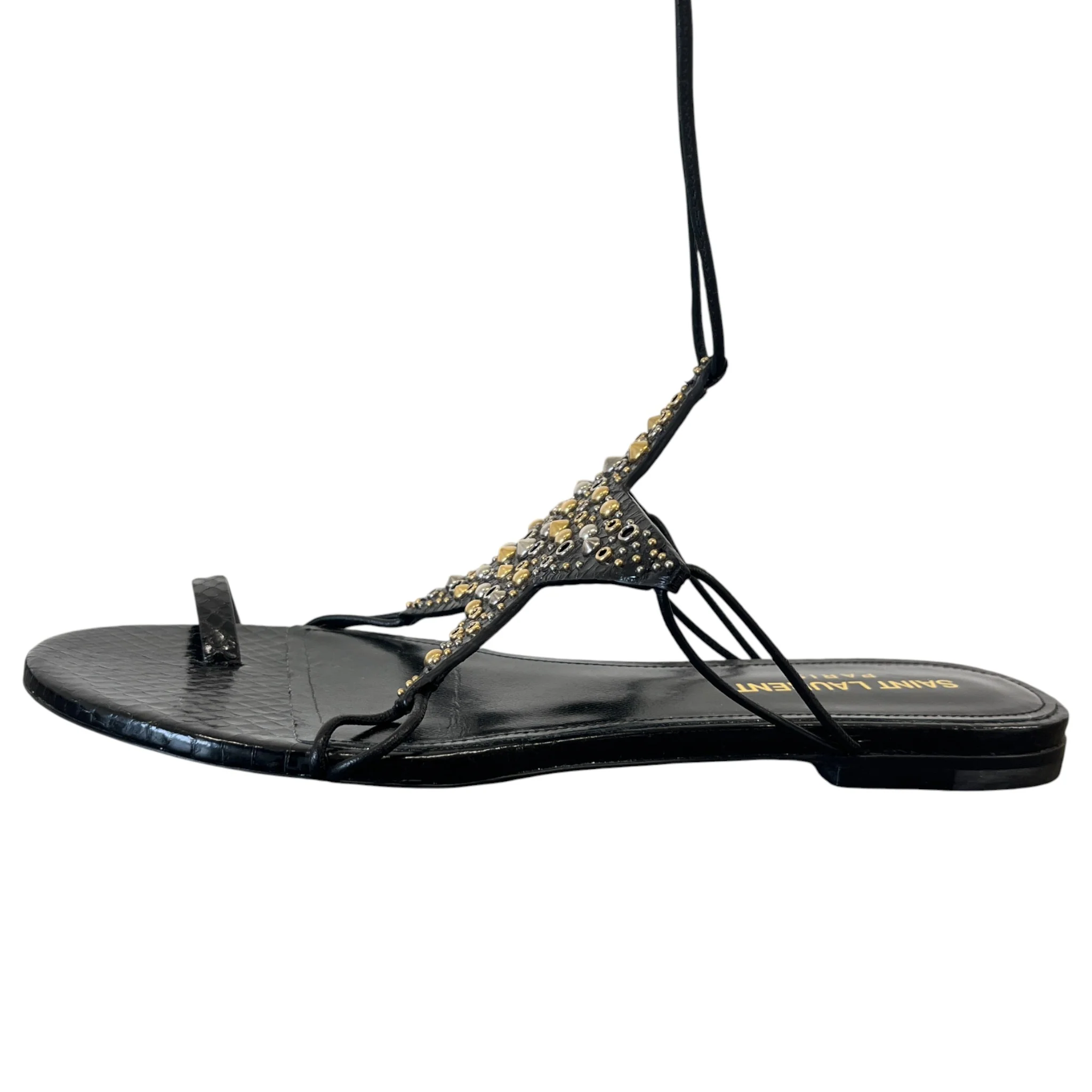 Women's Star Embellished Sandals Black Size EU 37 / UK 4 - Image 5