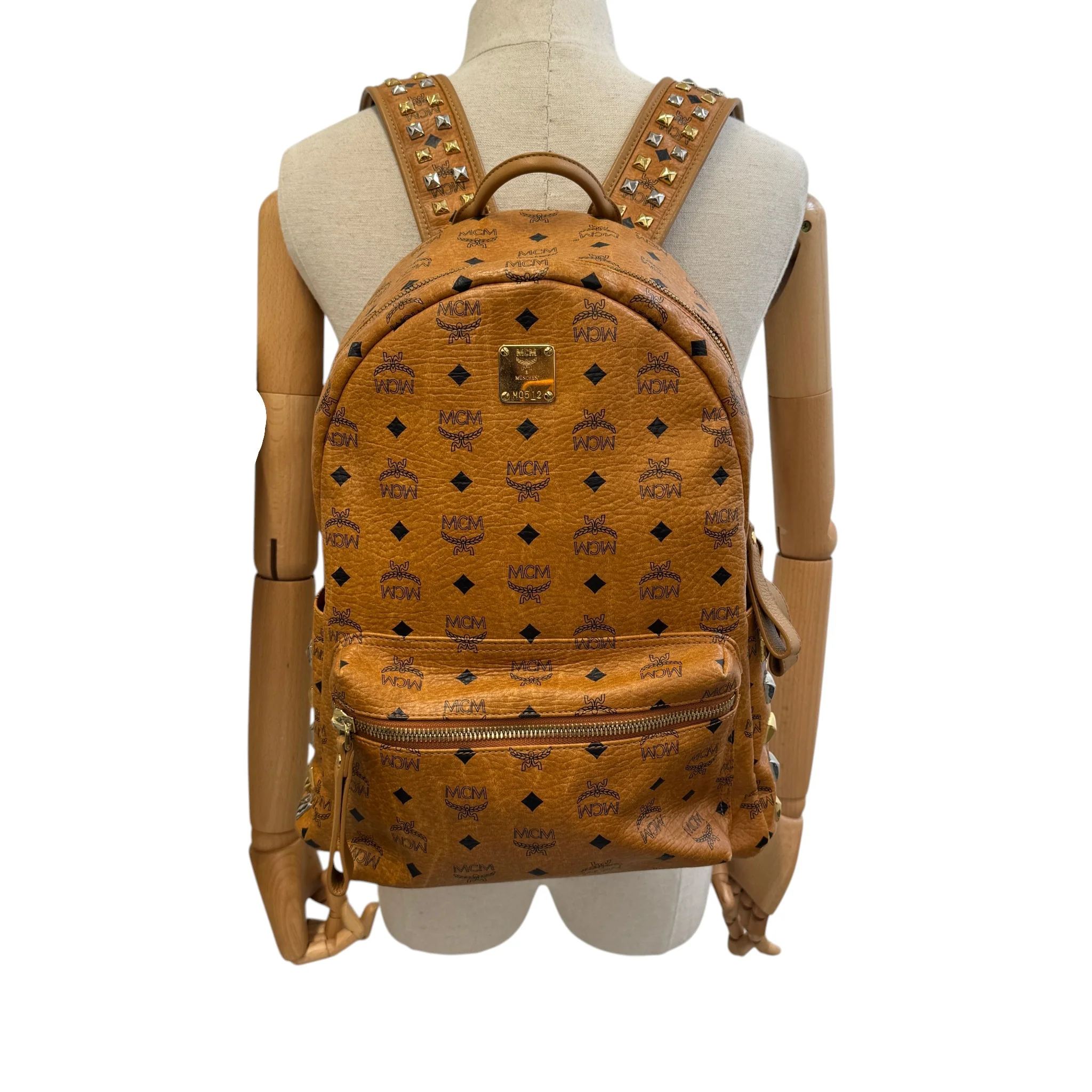 Women's Stark Visetos Monogram Backpack Brown - Image 2
