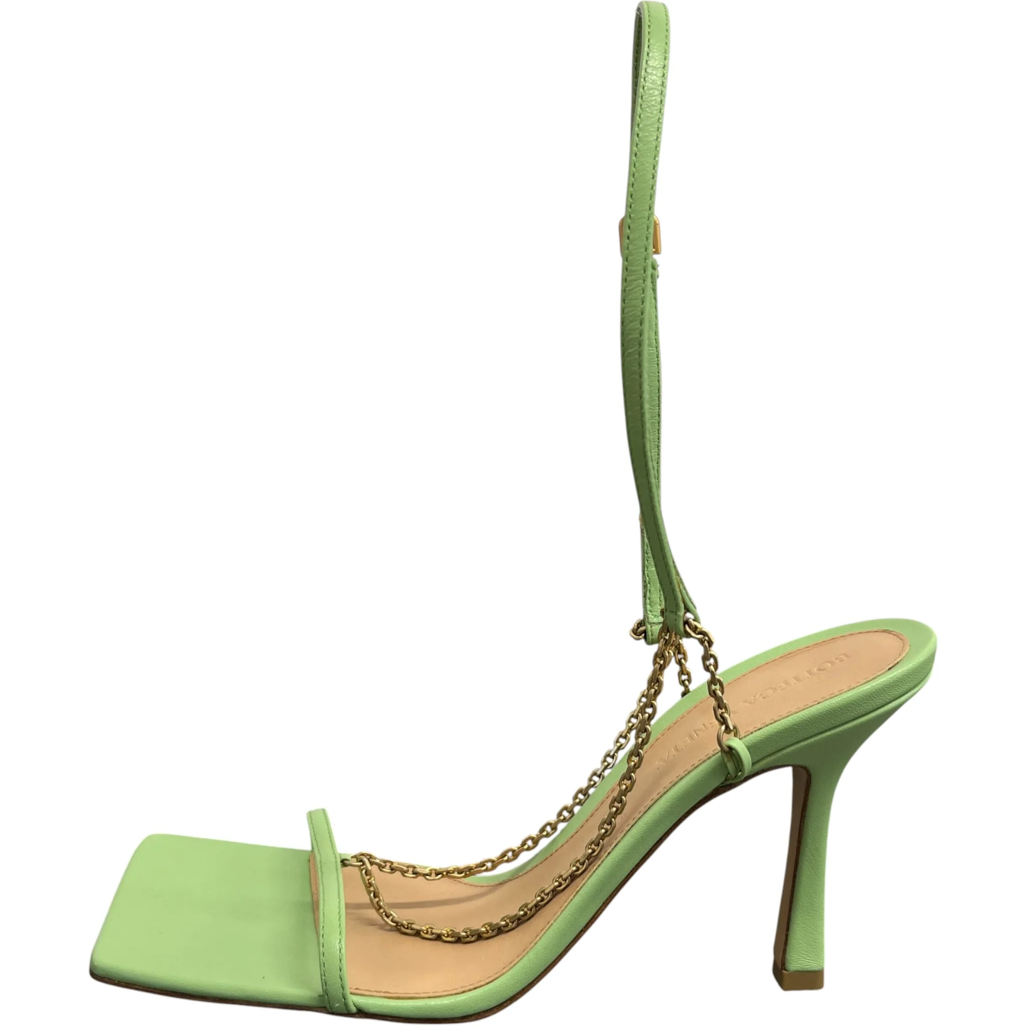 Women's Stretch Chain Sandal Heels Green Size EU 37.5 / UK 4.5 - Image 5