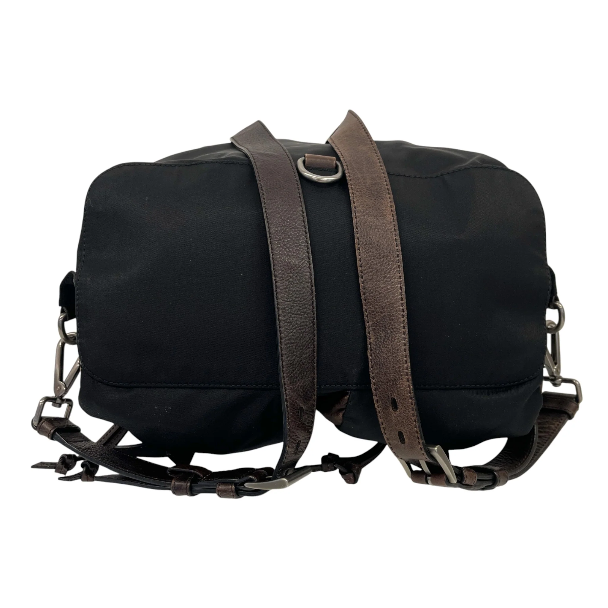 Women's Studded Leather Backpack Black - Image 6