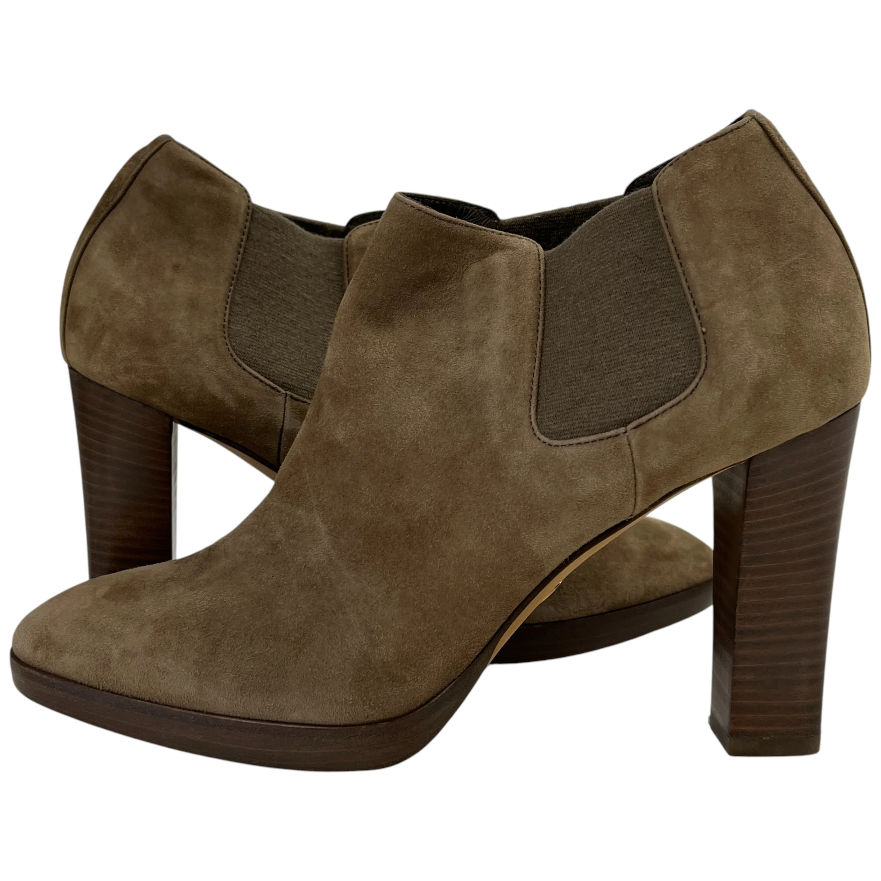 Women's Suede Ankle Boots Tan Size EU 36 / UK 3 - Image 3