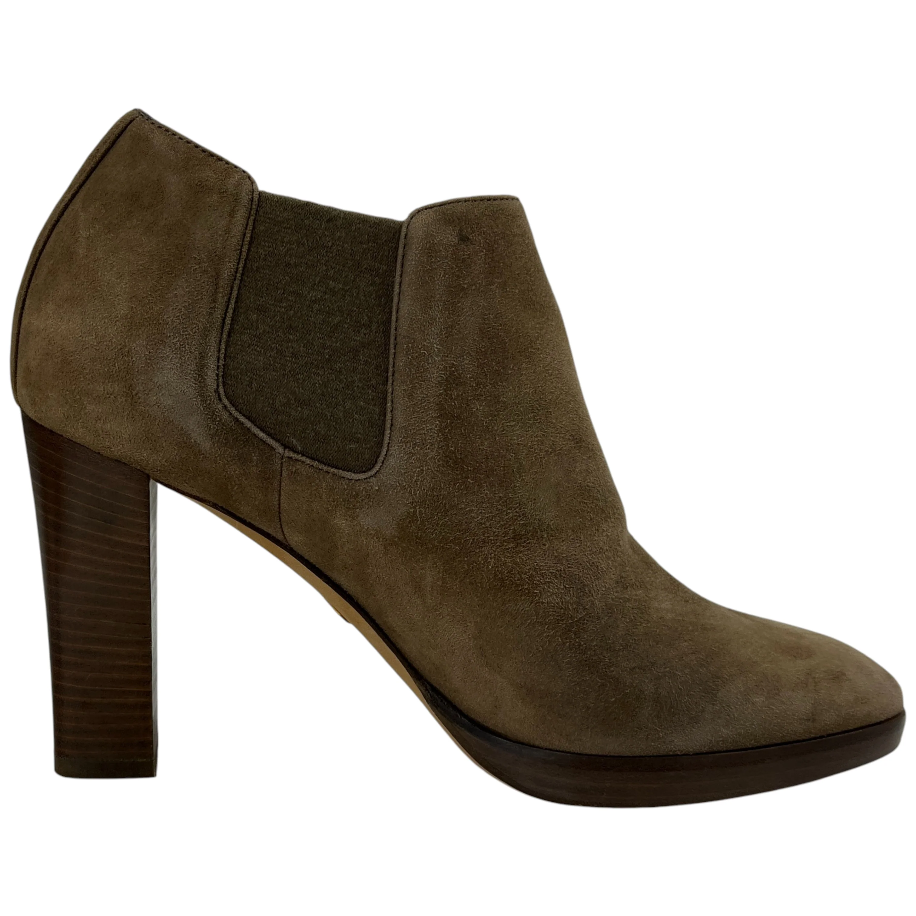 Women's Suede Ankle Boots Tan Size EU 36 / UK 3 - Image 4