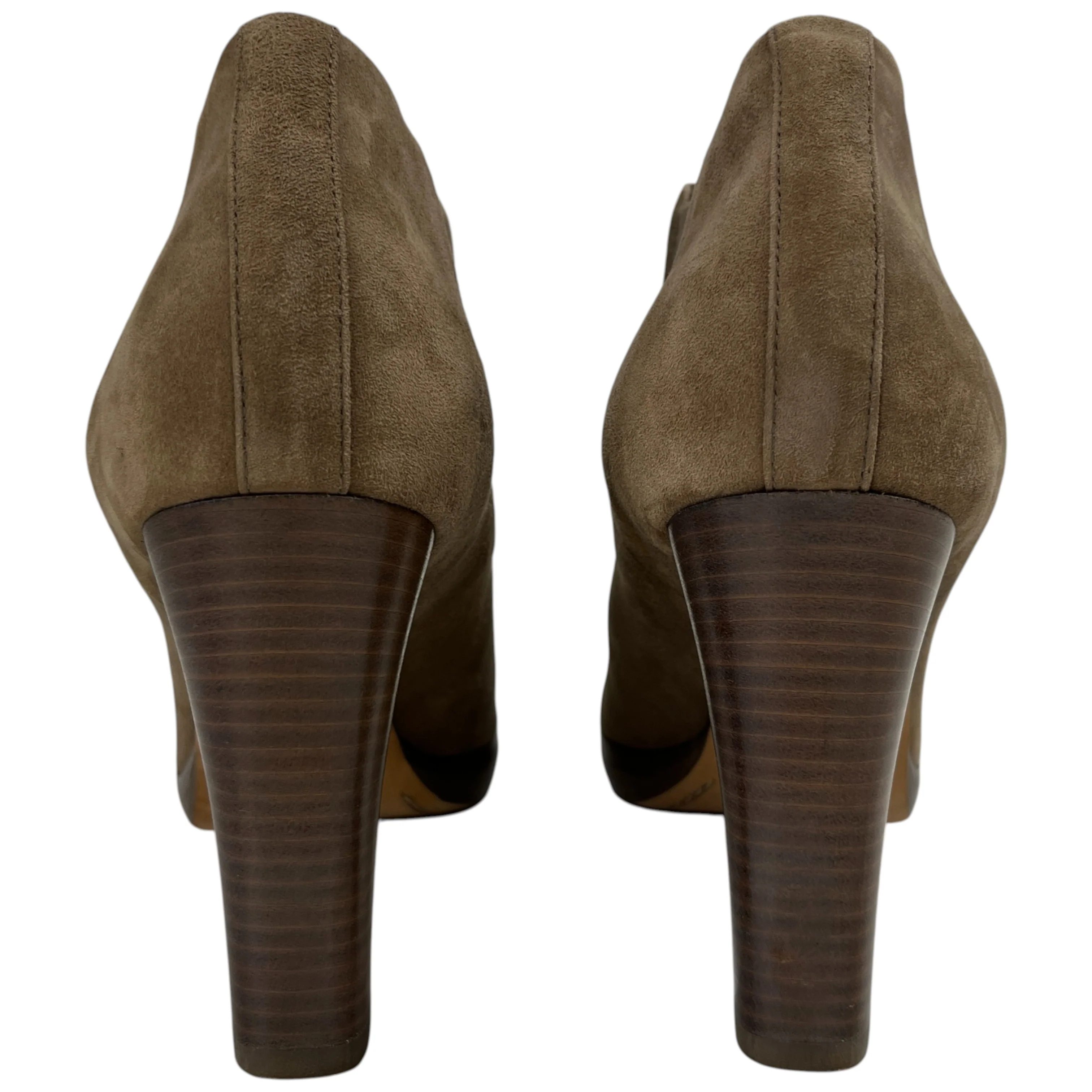 Women's Suede Ankle Boots Tan Size EU 36 / UK 3 - Image 7