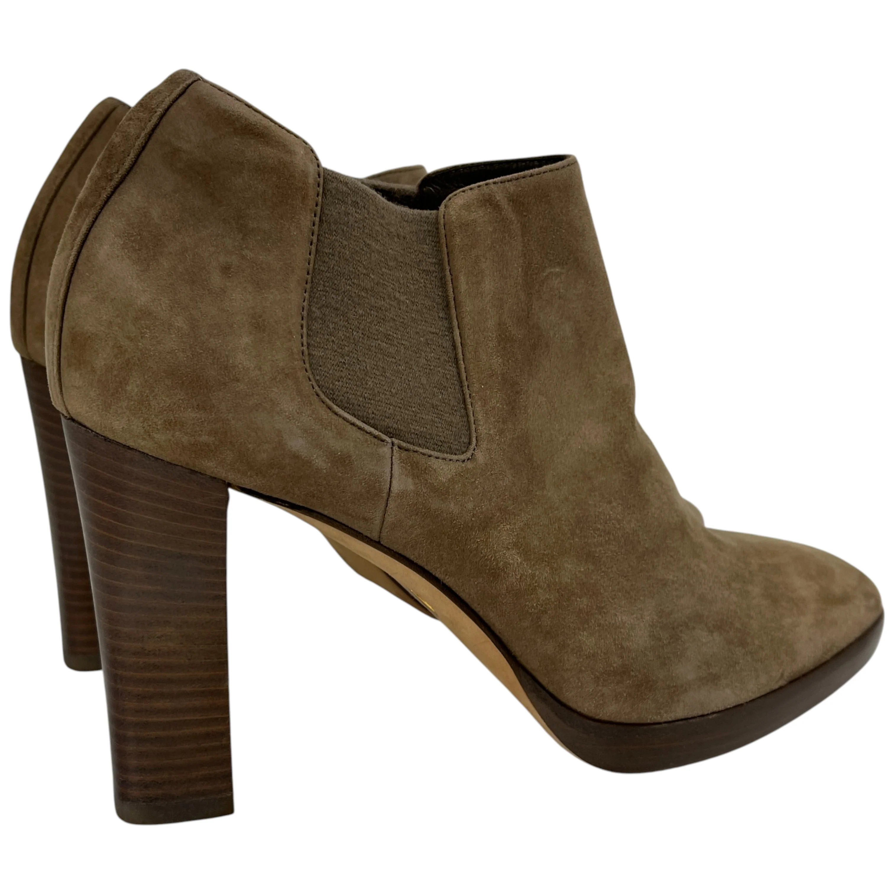 Women's Suede Ankle Boots Tan Size EU 36 / UK 3 - Image 9
