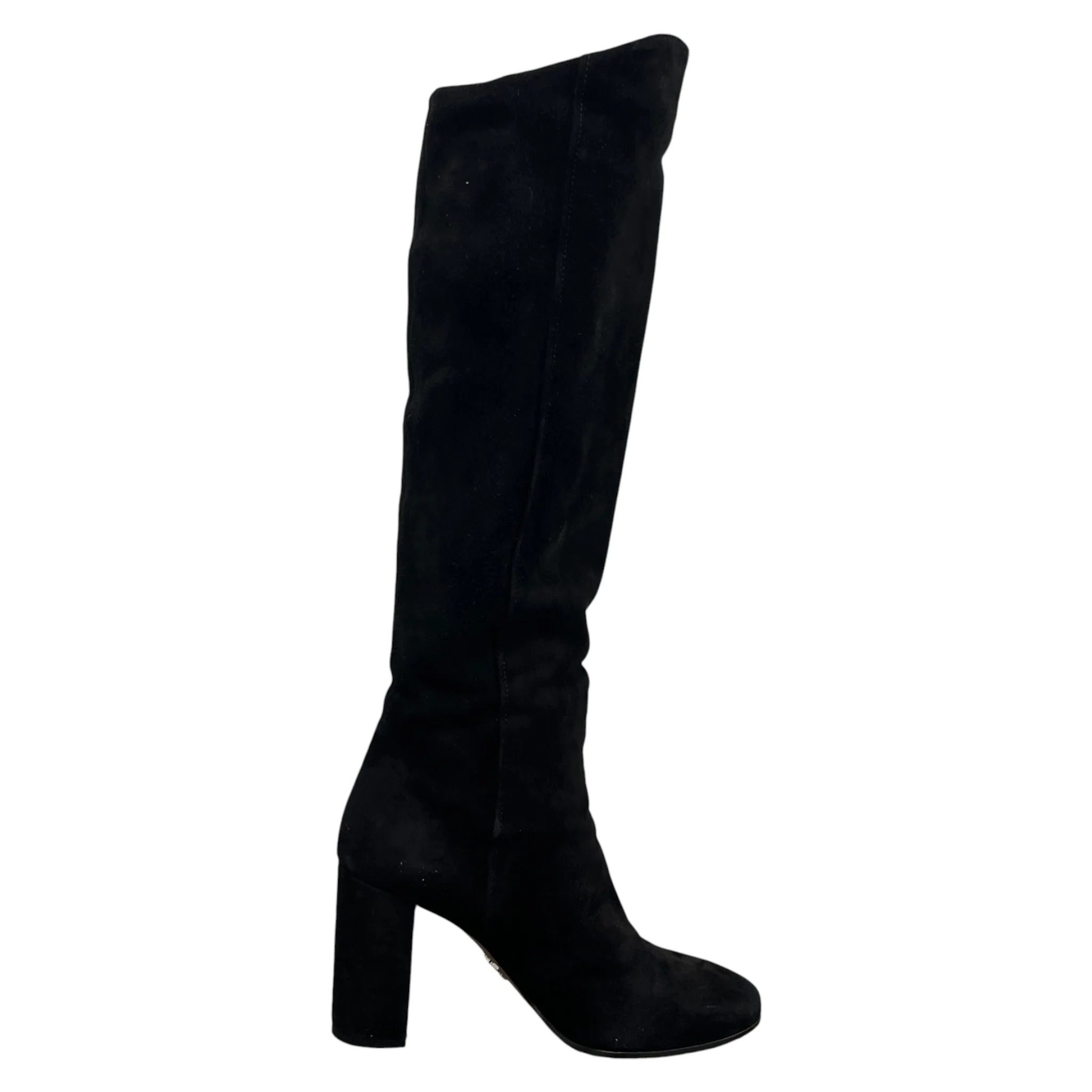 Women's Suede Knee High Boots Black Size EU 36 / UK 3 - Image 4