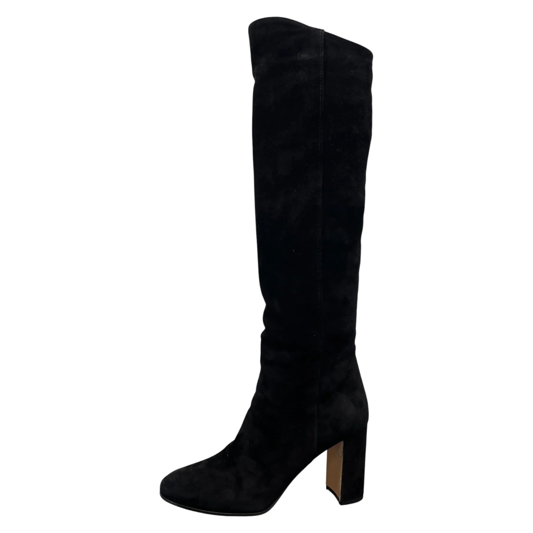 Women's Suede Knee High Boots Black Size EU 36 / UK 3 - Image 5