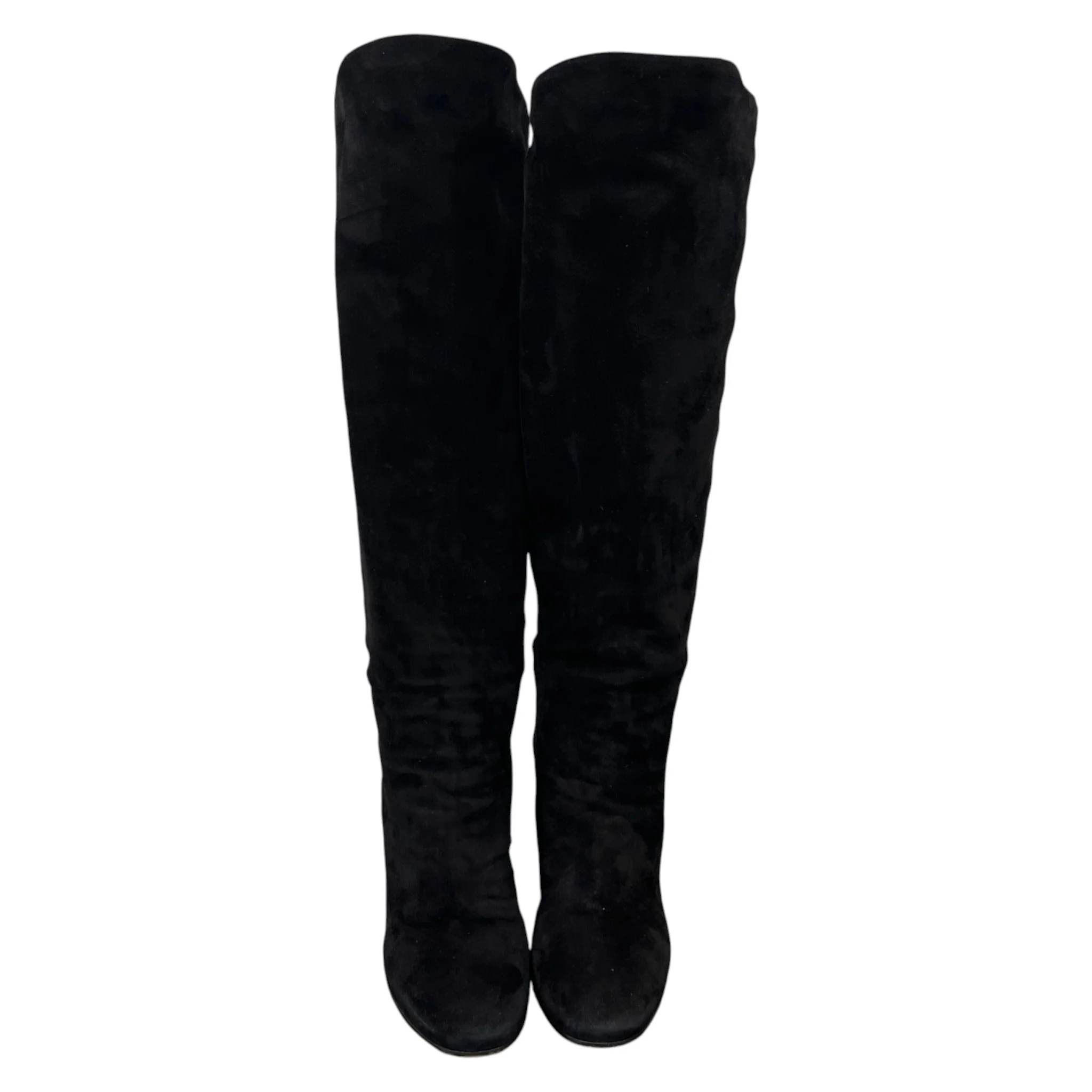 Women's Suede Knee High Boots Black Size EU 36 / UK 3 - Image 6