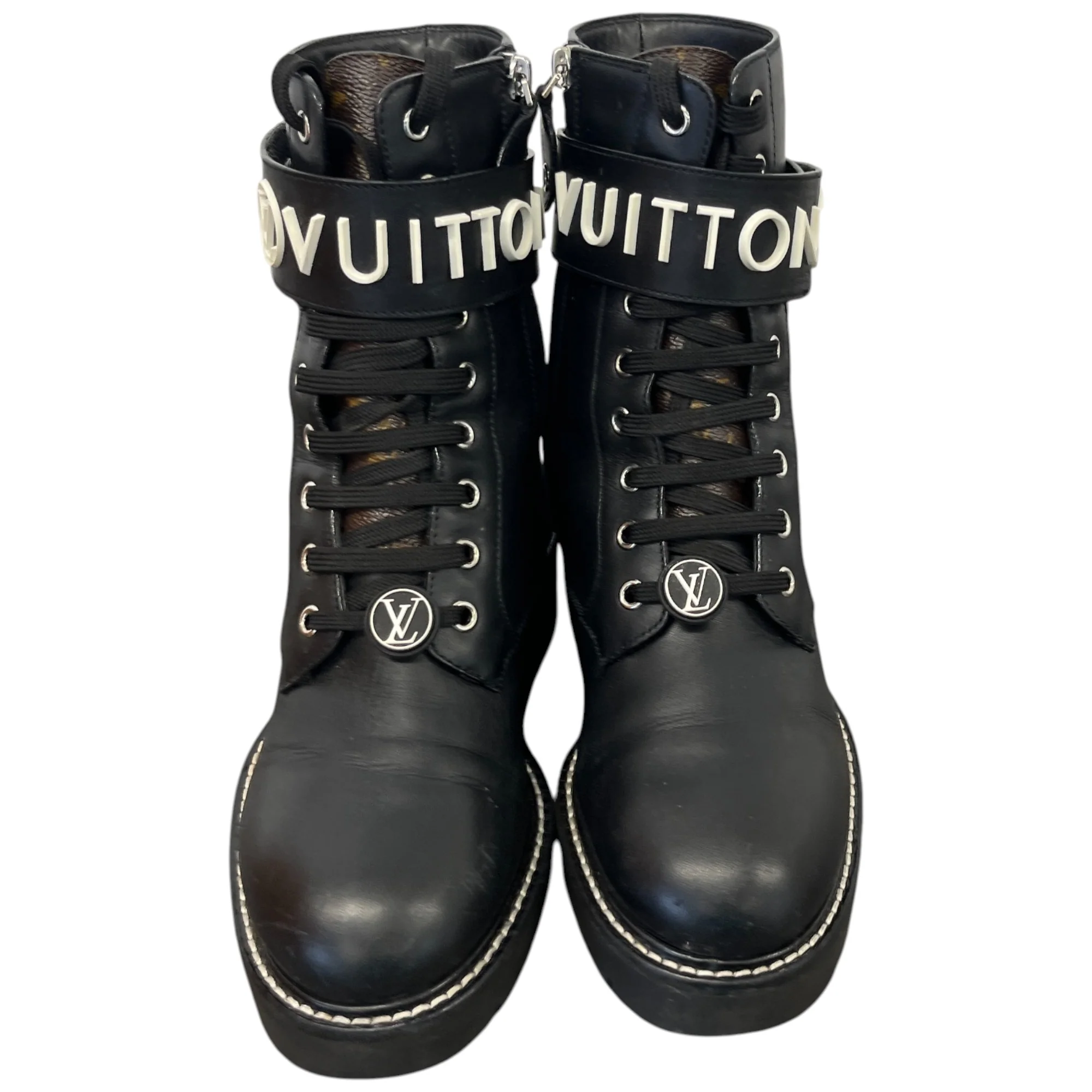 Women's Territory Flat Ranger Boots Black Size EU 37 / UK 4 - Image 6