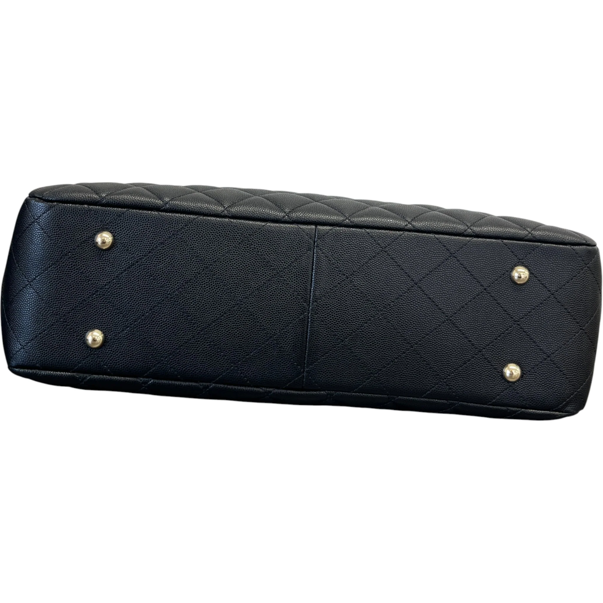 Women's Timeless Cc Shopping Tote Caviar Bag Black - Image 10
