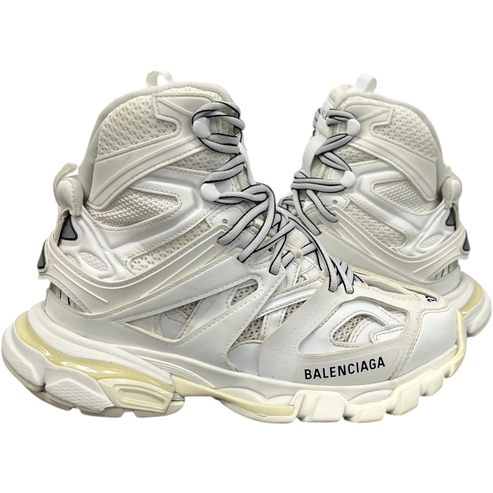 Women's Track Hike High Trainers White Size EU 37 / UK 4 - Image 3