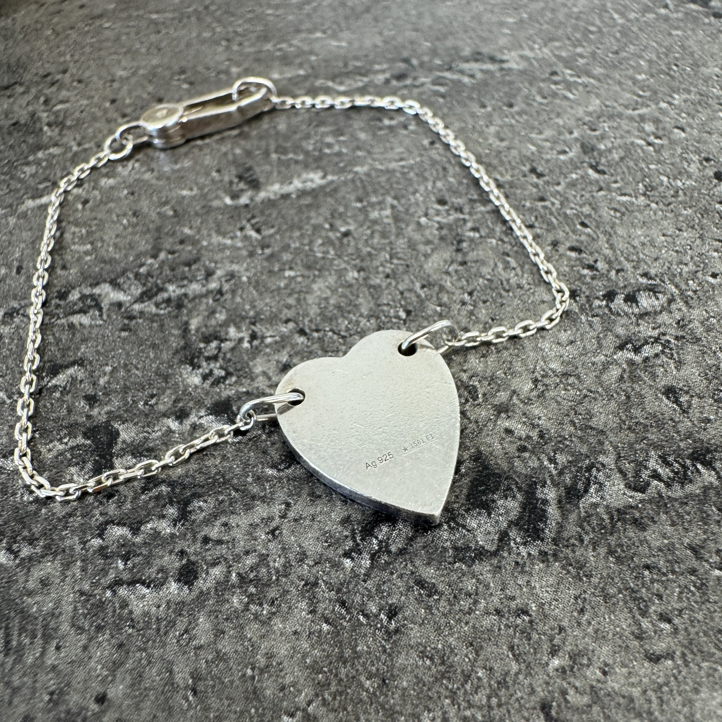 Women's Trademark Heart Bracelet Silver - Image 7