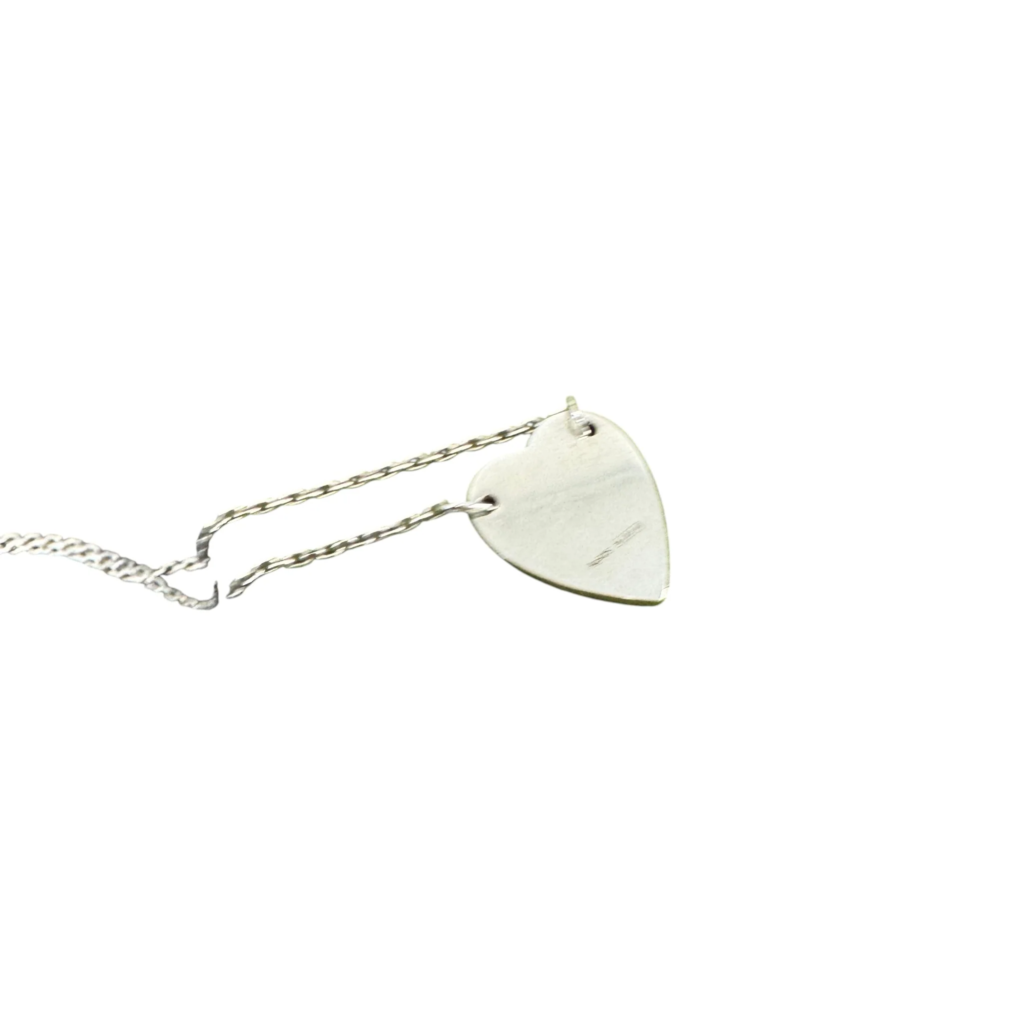 Women's Trademark Heart Pendant Necklace Silver - Image 10