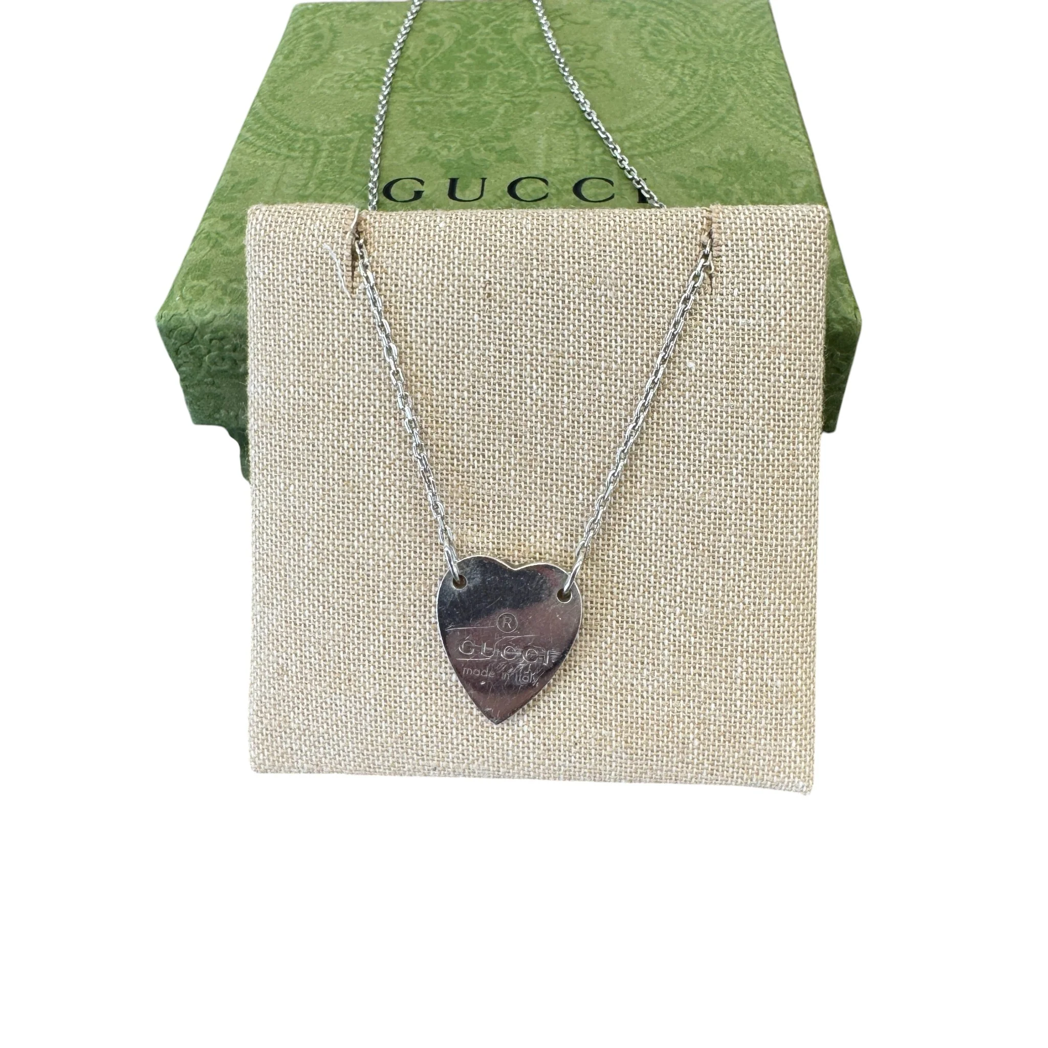Women's Trademark Heart Pendant Necklace Silver - Image 12