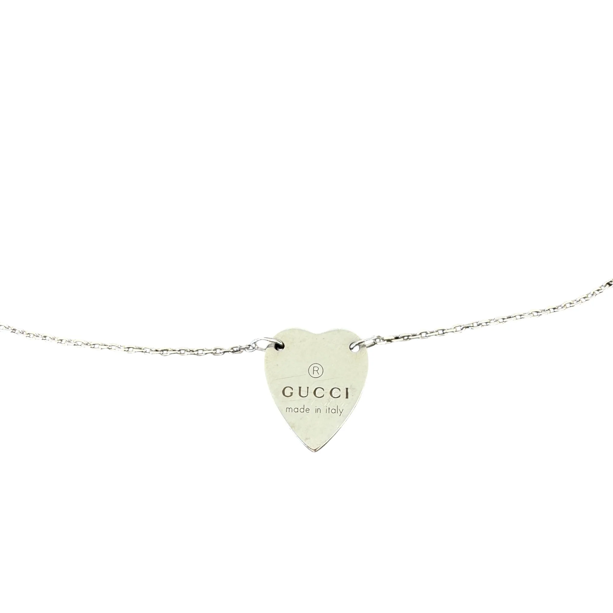 Women's Trademark Heart Pendant Necklace Silver - Image 6