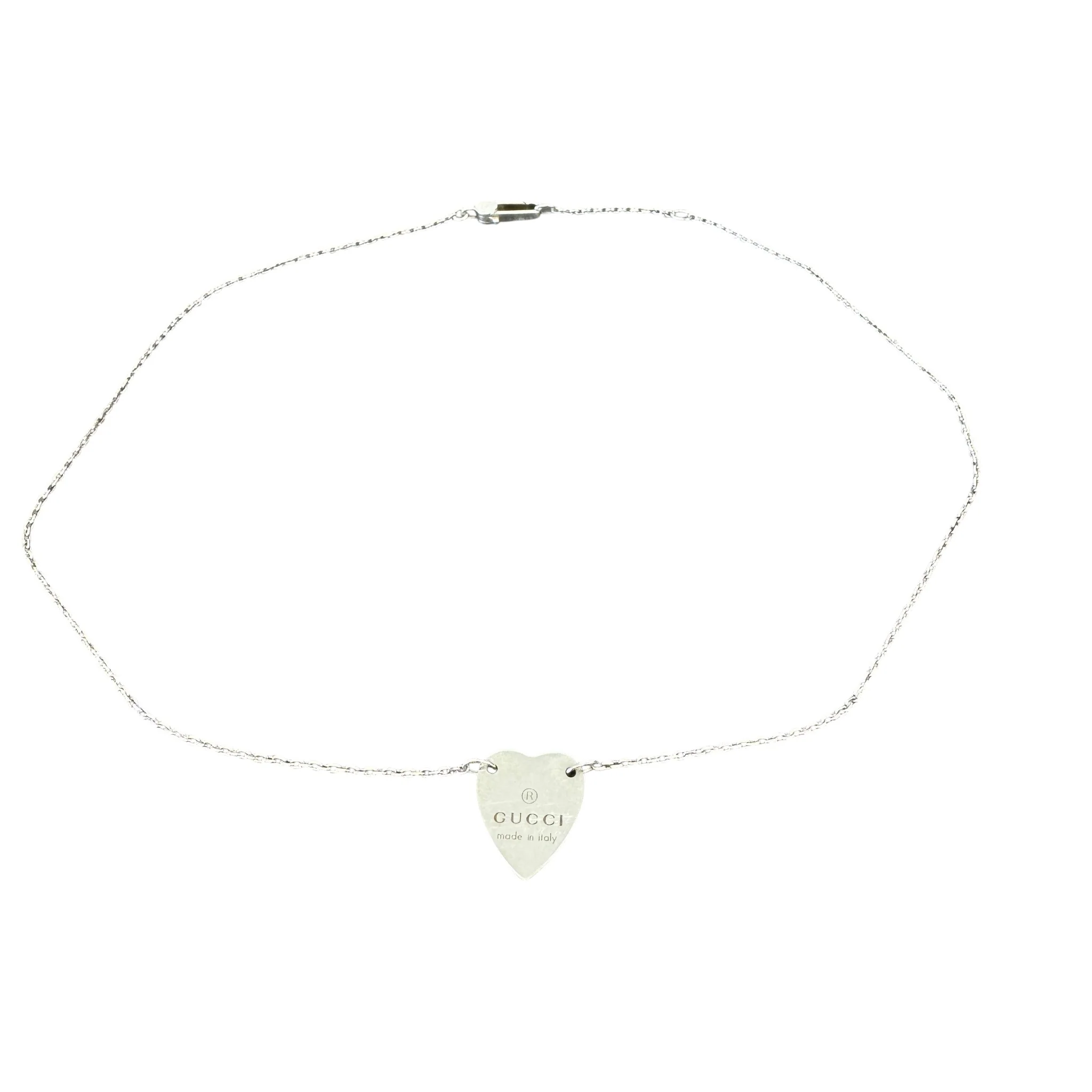 Women's Trademark Heart Pendant Necklace Silver - Image 8