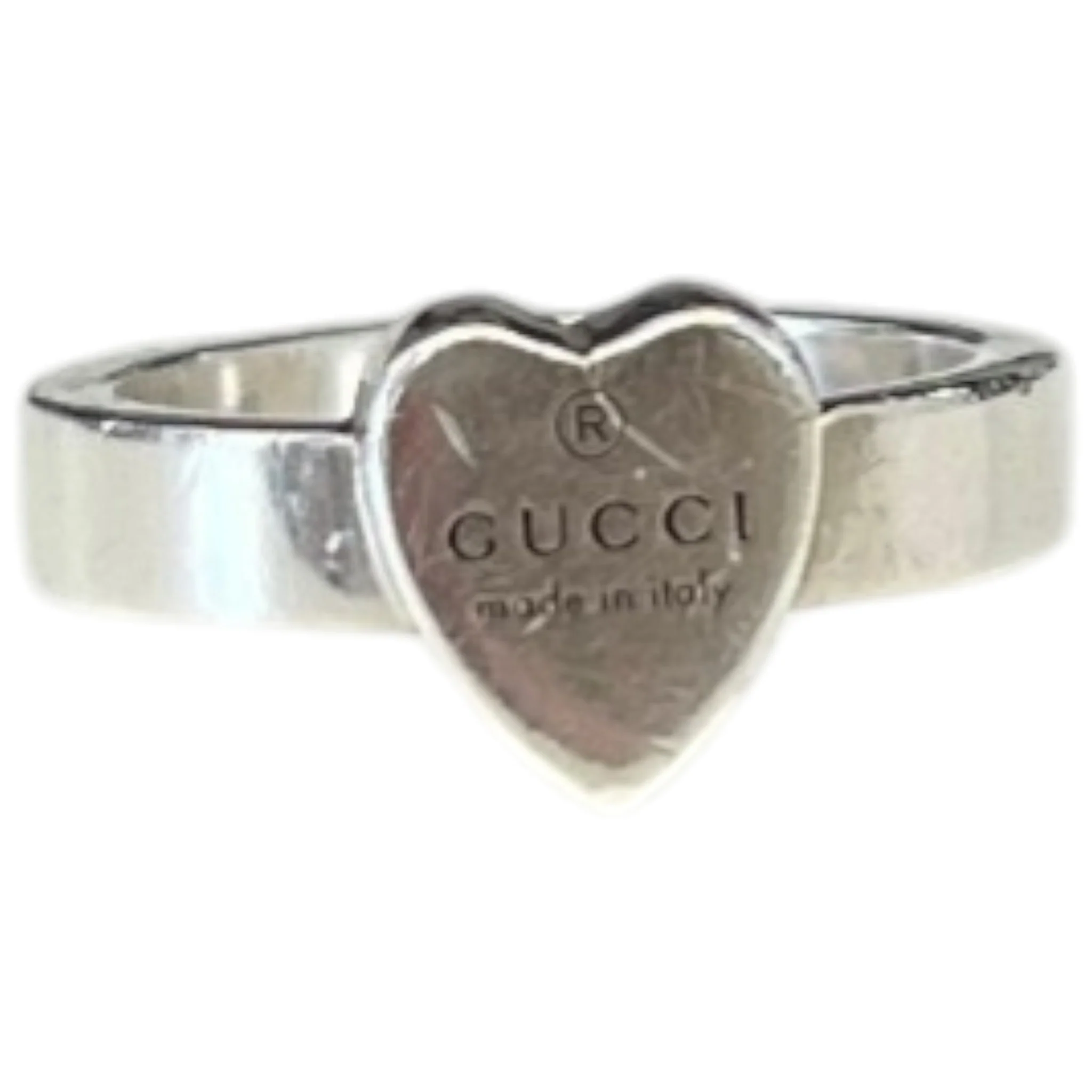 Women's Trademark Heart Size 13 Silver Ring Silver