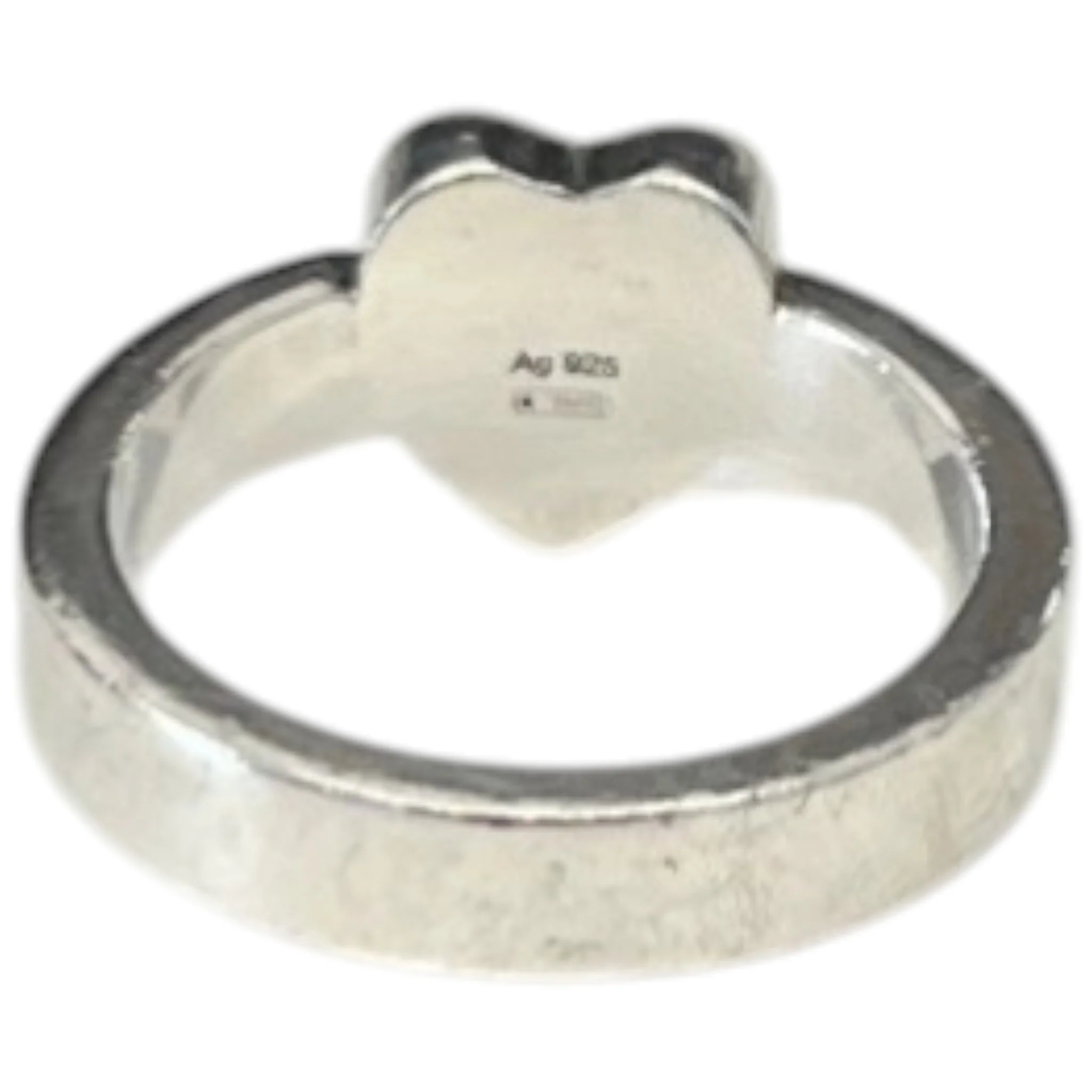 Women's Trademark Heart Size 13 Silver Ring Silver - Image 2
