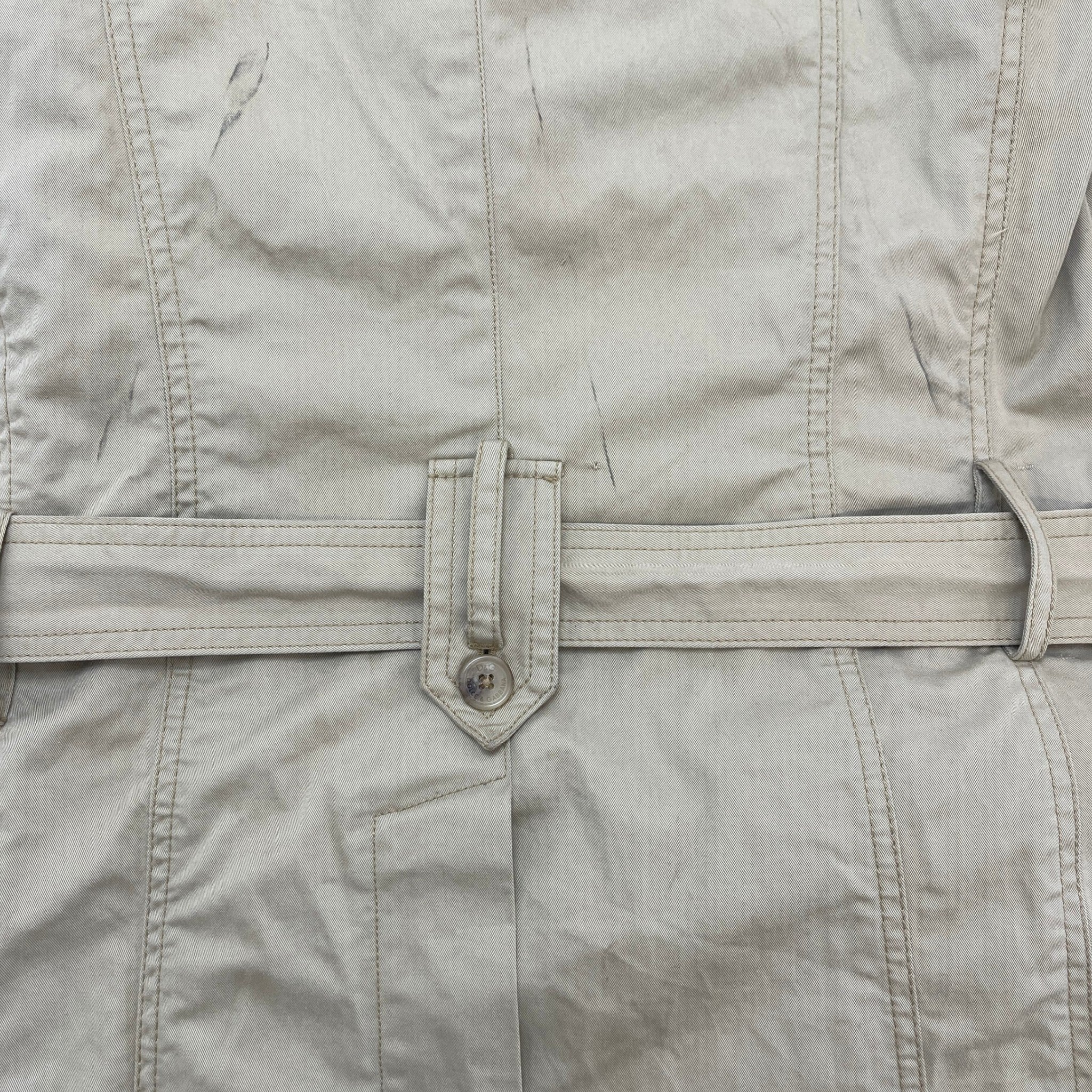 Women's Trench Coat Jacket Beige Size 44 / UK 12 - Image 12