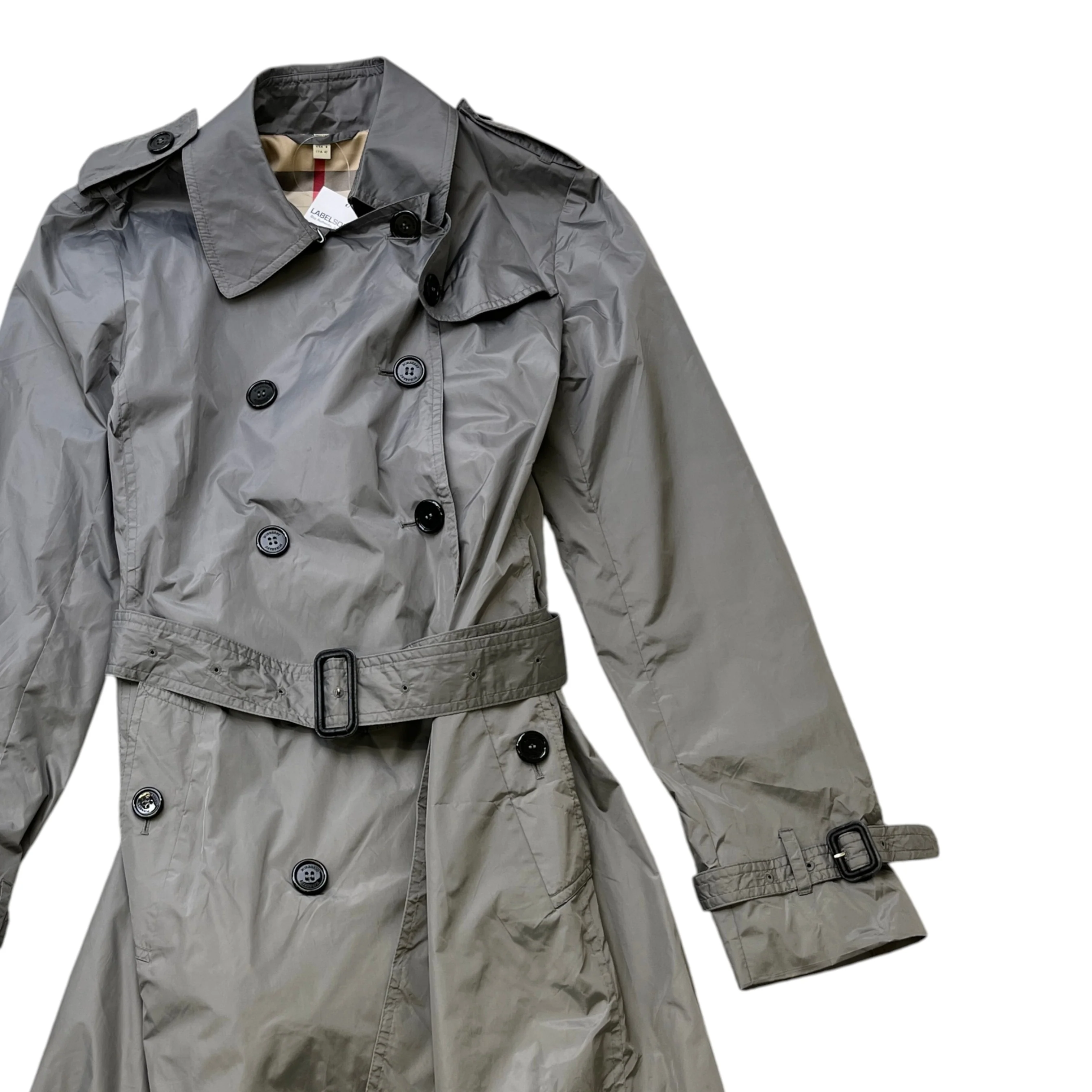 Women's Trench Jacket Grey Size IT 42 / UK 10 - Image 3