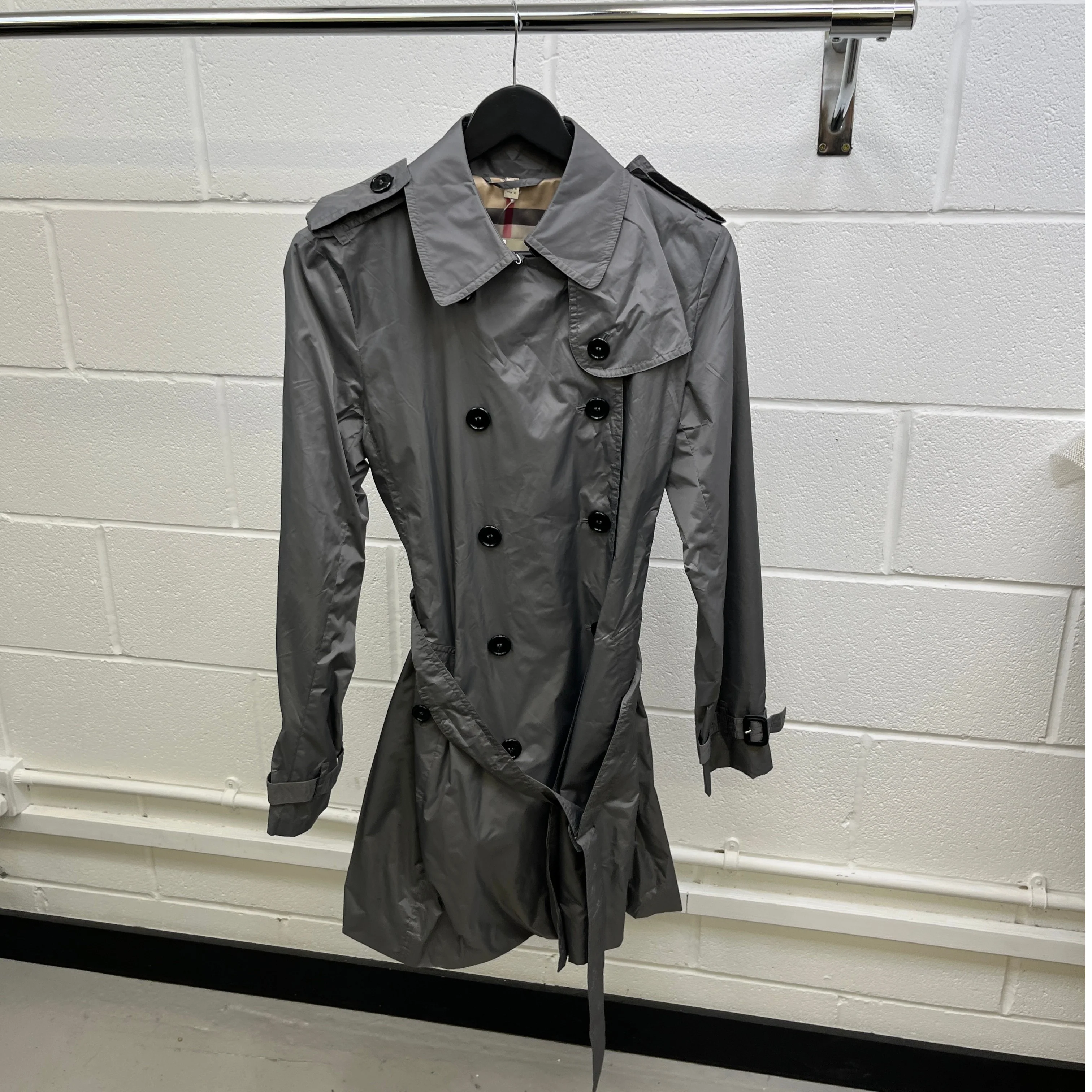 Women's Trench Jacket Grey Size IT 42 / UK 10 - Image 9