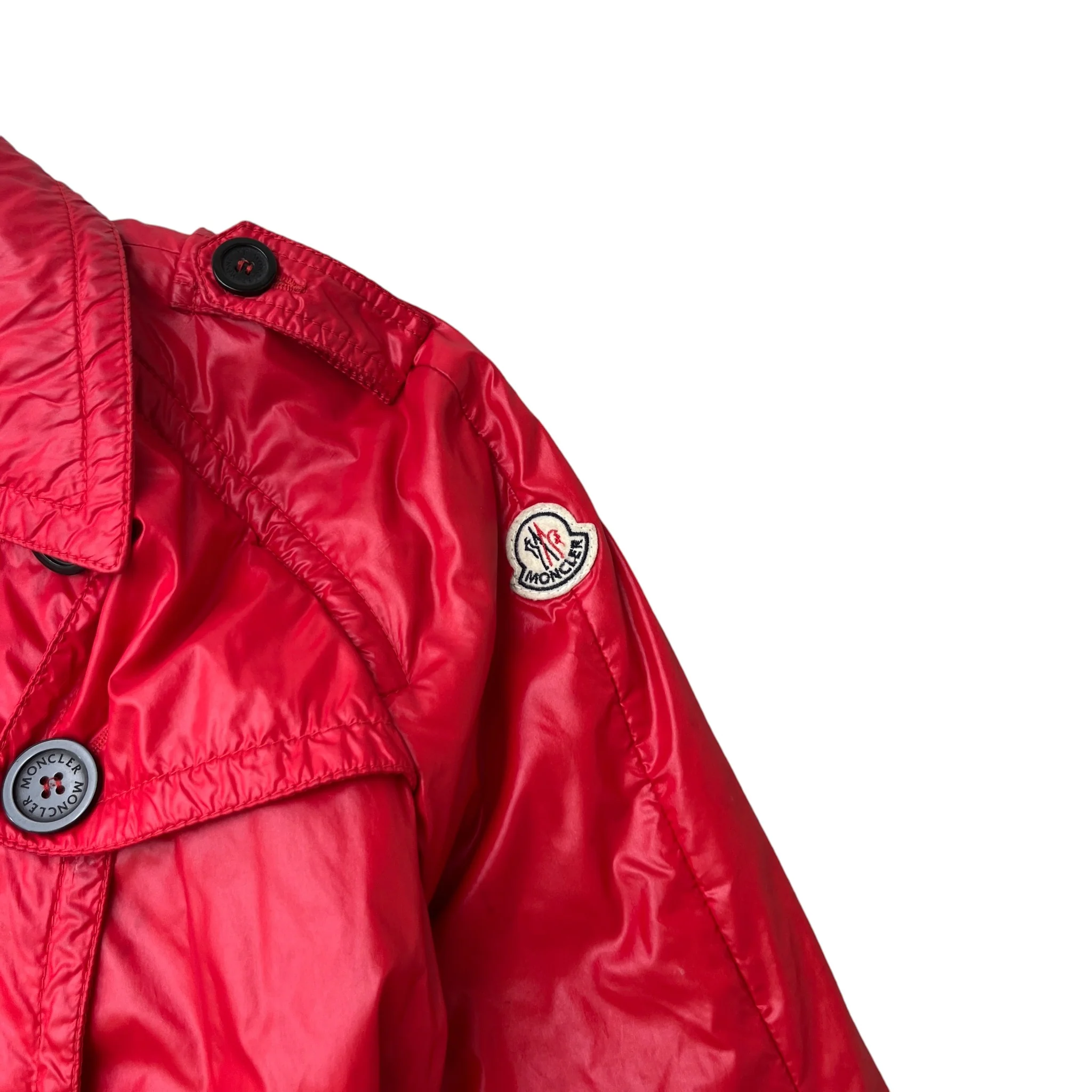 Women's Trench Jacket Red Size 2 / UK 12 - Image 5