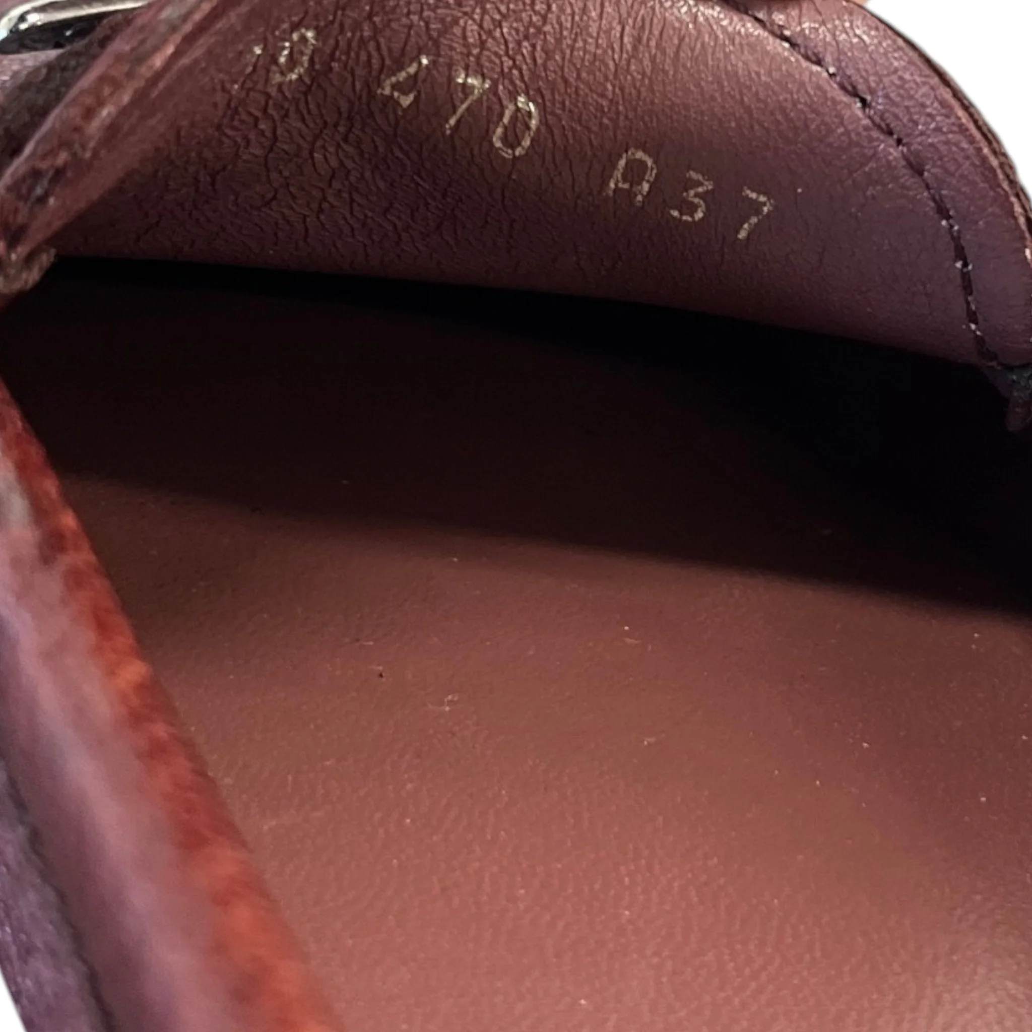 Women's Triangle Logo Loafers Burgundy Size EU 37 / UK 4 - Image 12