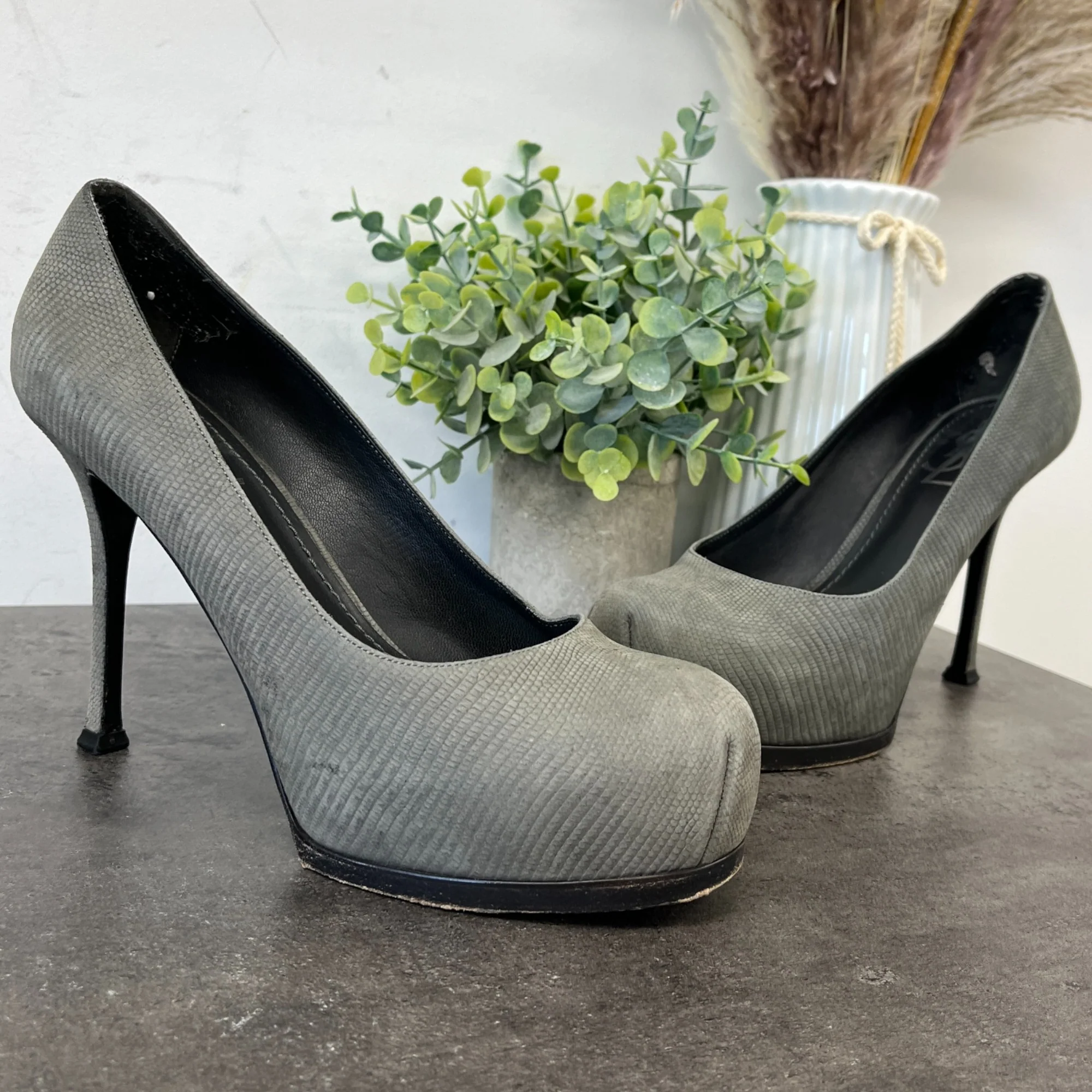 Women's Tribtoo Heels Grey Size EU 38 / UK 5 - Image 11