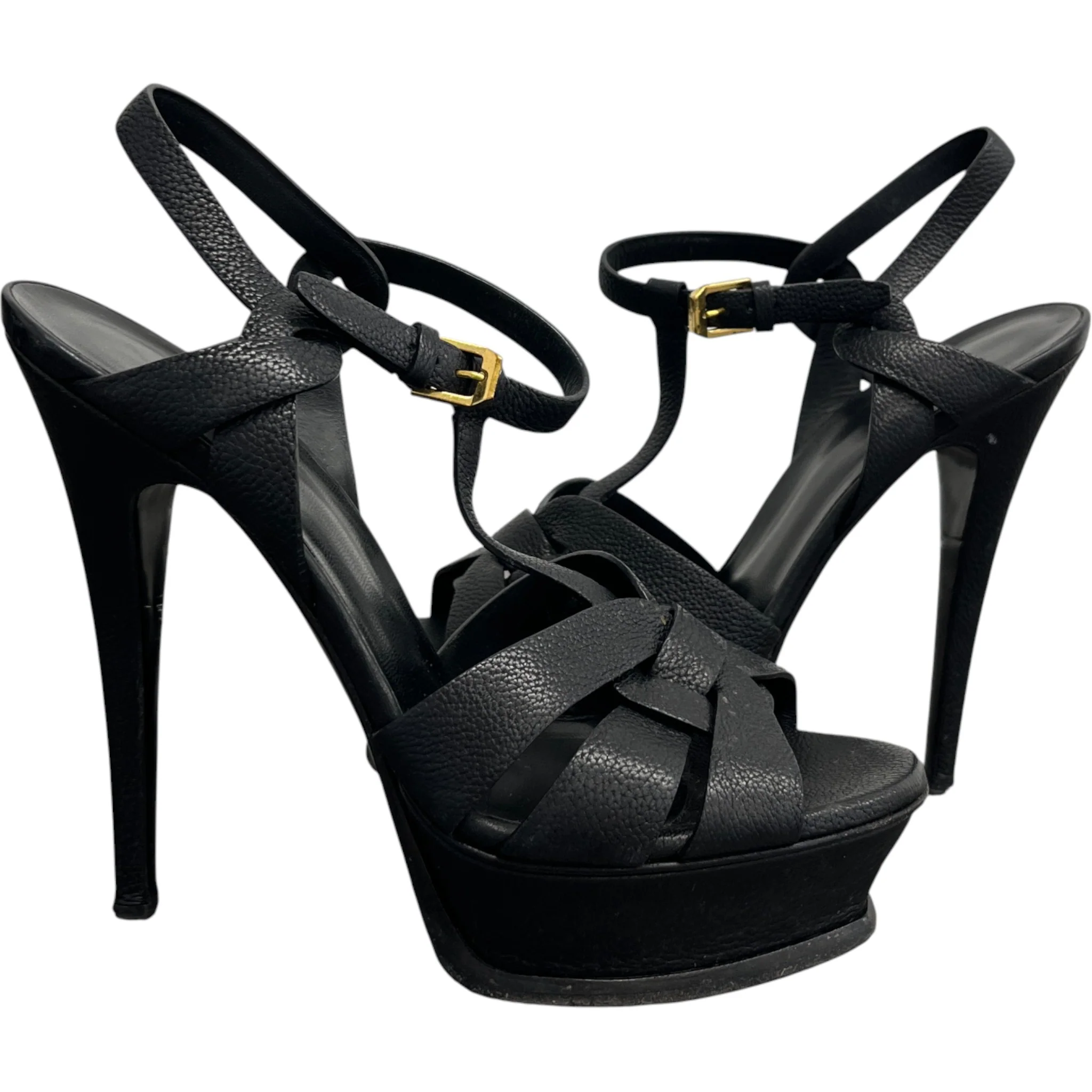 Women's Tribute 105 Platform Sandals Heels Black Size EU 38 / UK 5 - Image 3