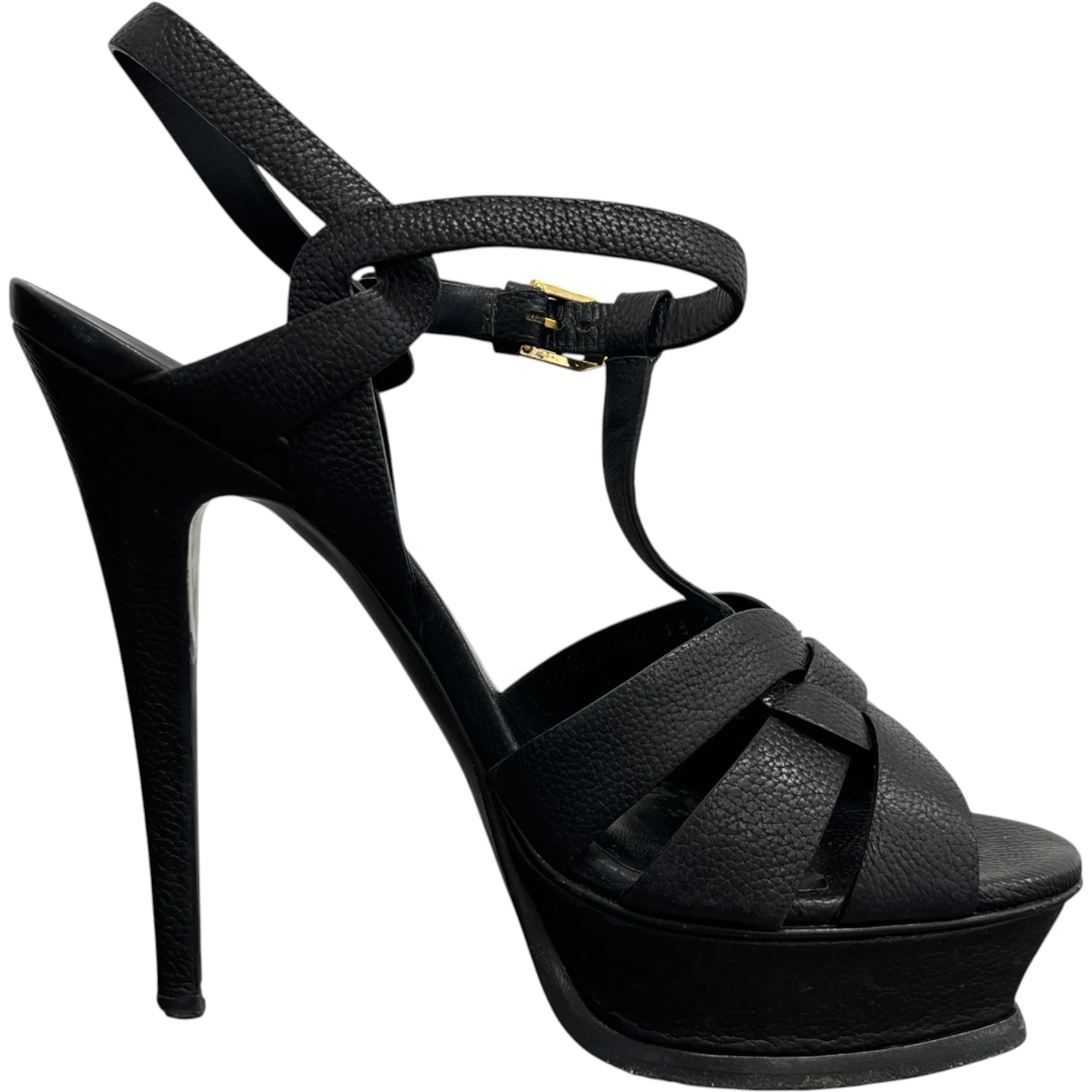 Women's Tribute 105 Platform Sandals Heels Black Size EU 38 / UK 5 - Image 4
