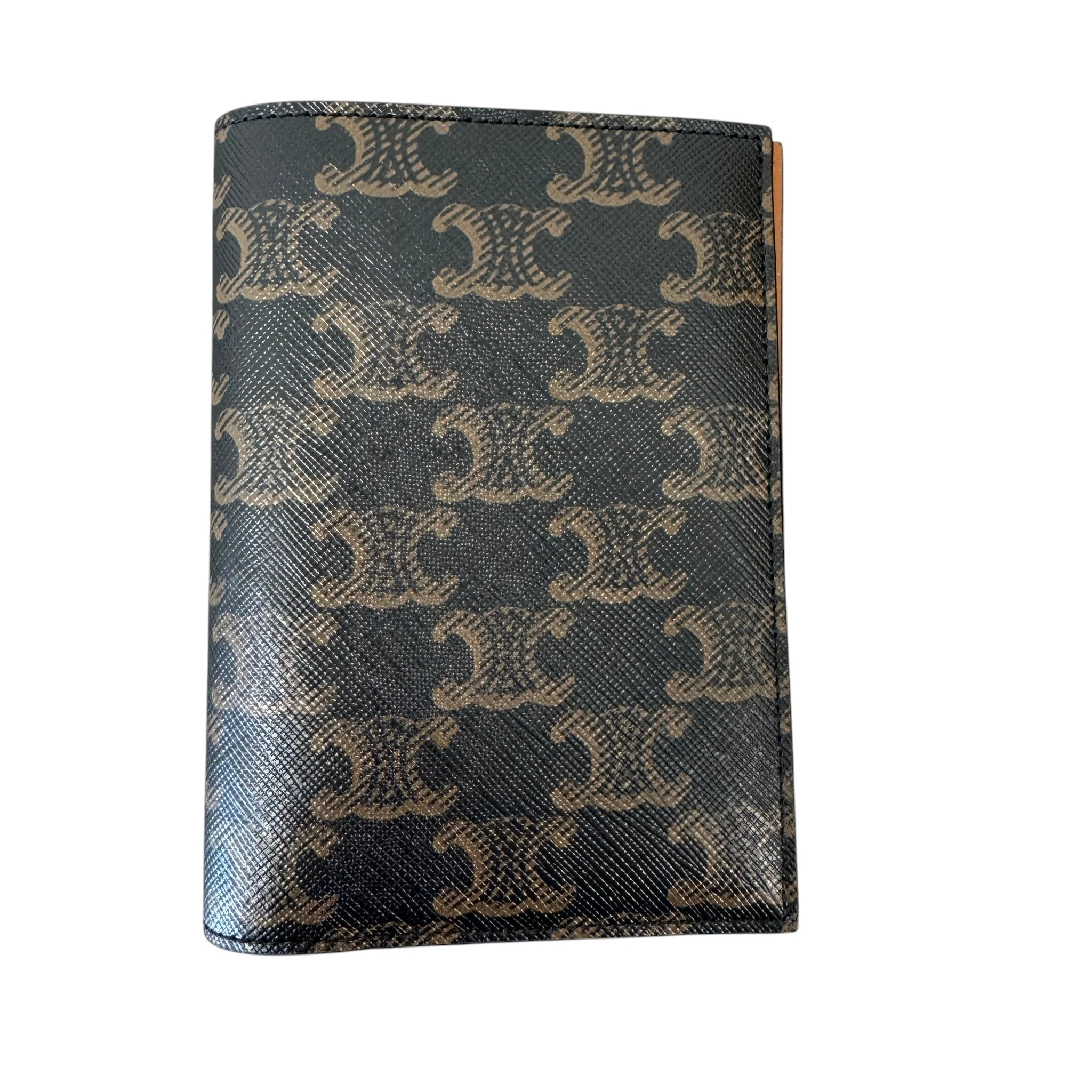 Women's Triomphe Canvas Passport Holder Brown