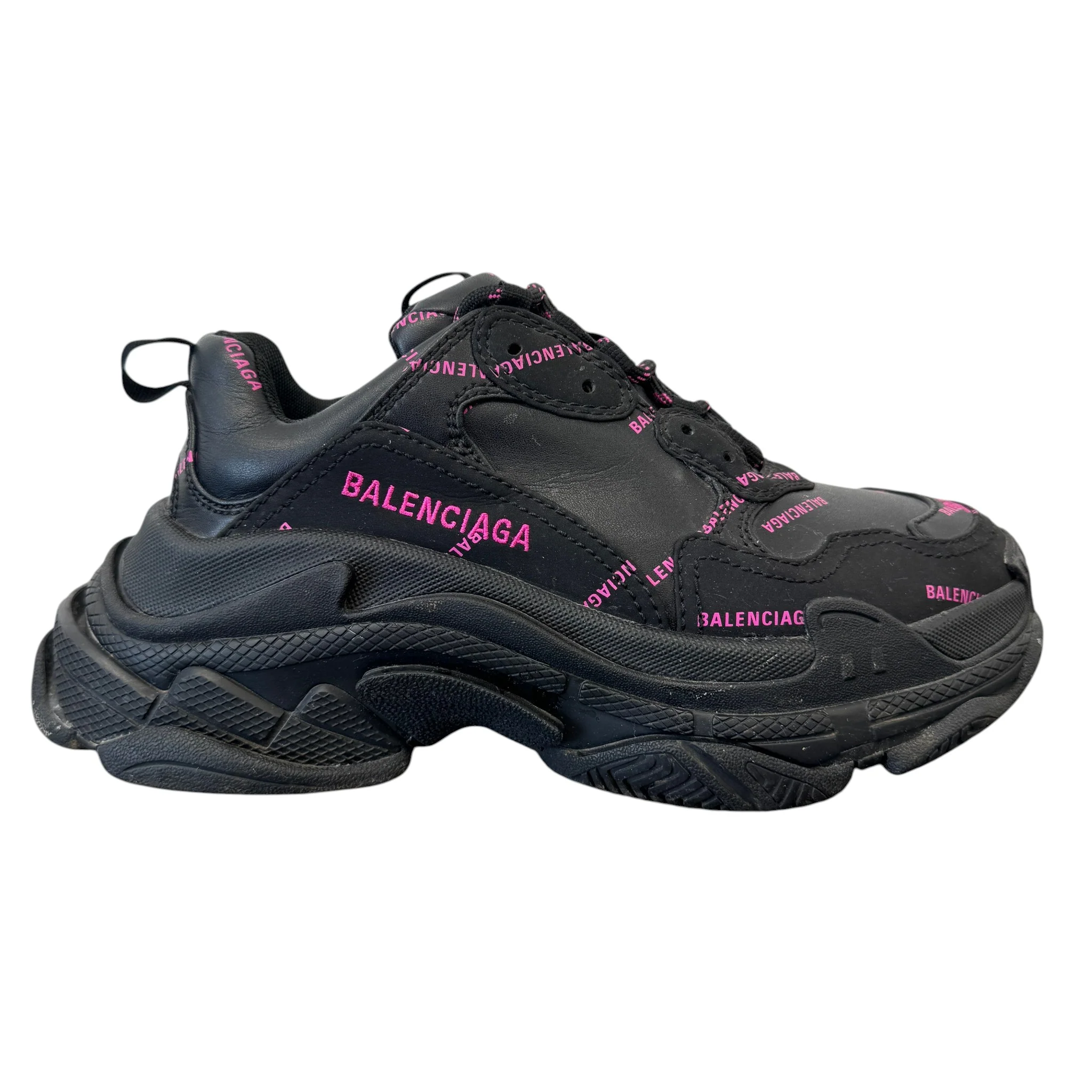 Women's Triple S Low Trainers Black Size EU 37 / UK 4