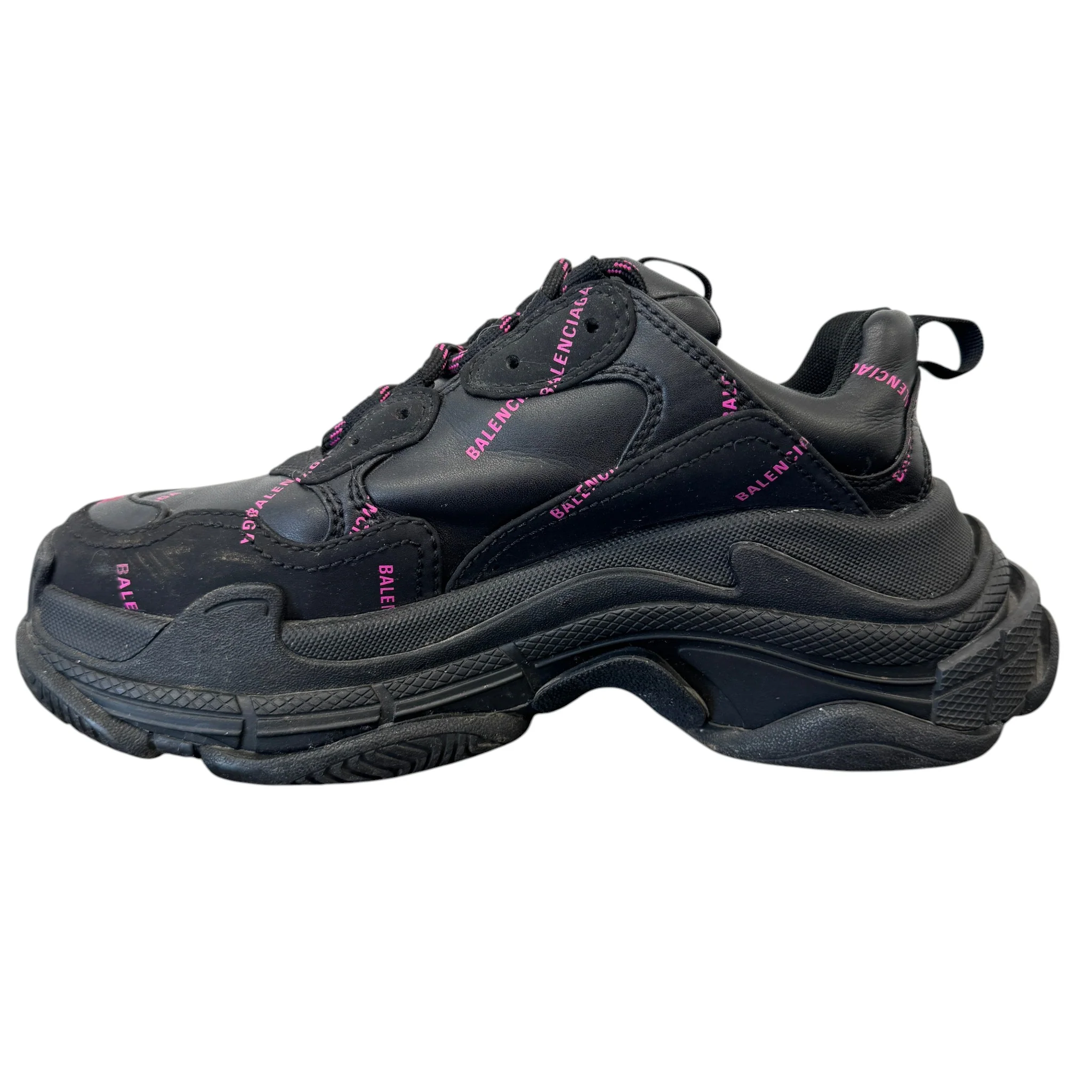 Women's Triple S Low Trainers Black Size EU 37 / UK 4 - Image 2
