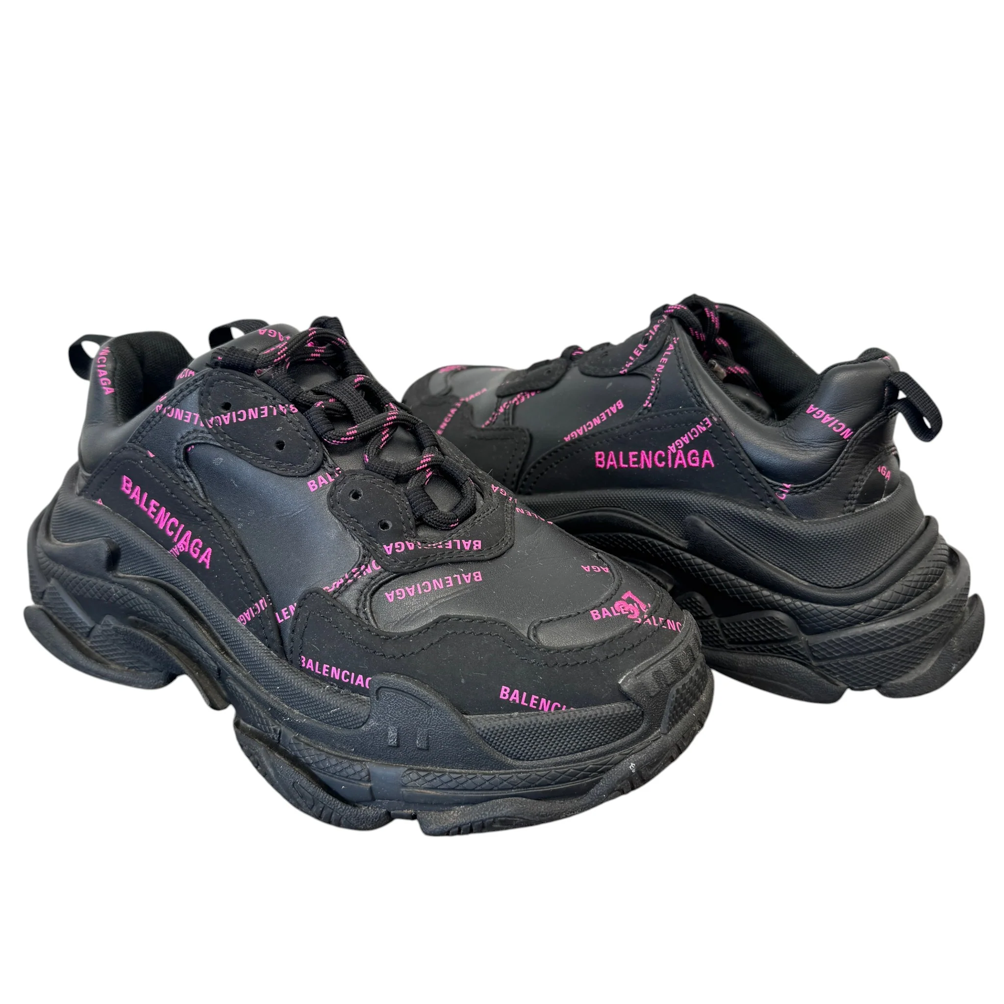 Women's Triple S Low Trainers Black Size EU 37 / UK 4 - Image 3